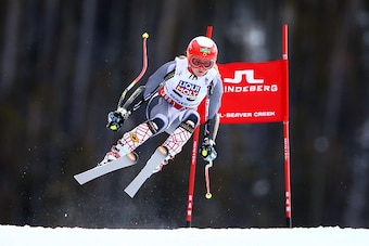 BEAVER CREEK, CO - FEBRUARY 03: Valerie Grenier of Canada races during the Ladies' Super-G on the Raptor racecourse on Day 2 of the 2015 FIS Alpine World Ski Championships on February 3, 2015 in Beaver Creek, Colorado.  (Photo by Al Bello/Getty Images)