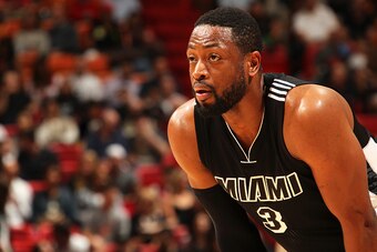 MIAMI, FL - JANUARY 23: Dwyane Wade #3 of the Miami Heat during the game against the Indiana Pacers on January 23, 2015 at American Airlines Arena in Miami, Florida. NOTE TO USER: User expressly acknowledges and agrees that, by downloading and or using th