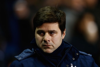 LONDON, ENGLAND - JANUARY 14:  Mauricio Pochettino manager of Spurs looks on prior to the FA Cup Third Round Replay match between Tottenham Hotspur and Burnley at White Hart Lane on January 14, 2015 in London, England.  (Photo by Julian Finney/Getty Image