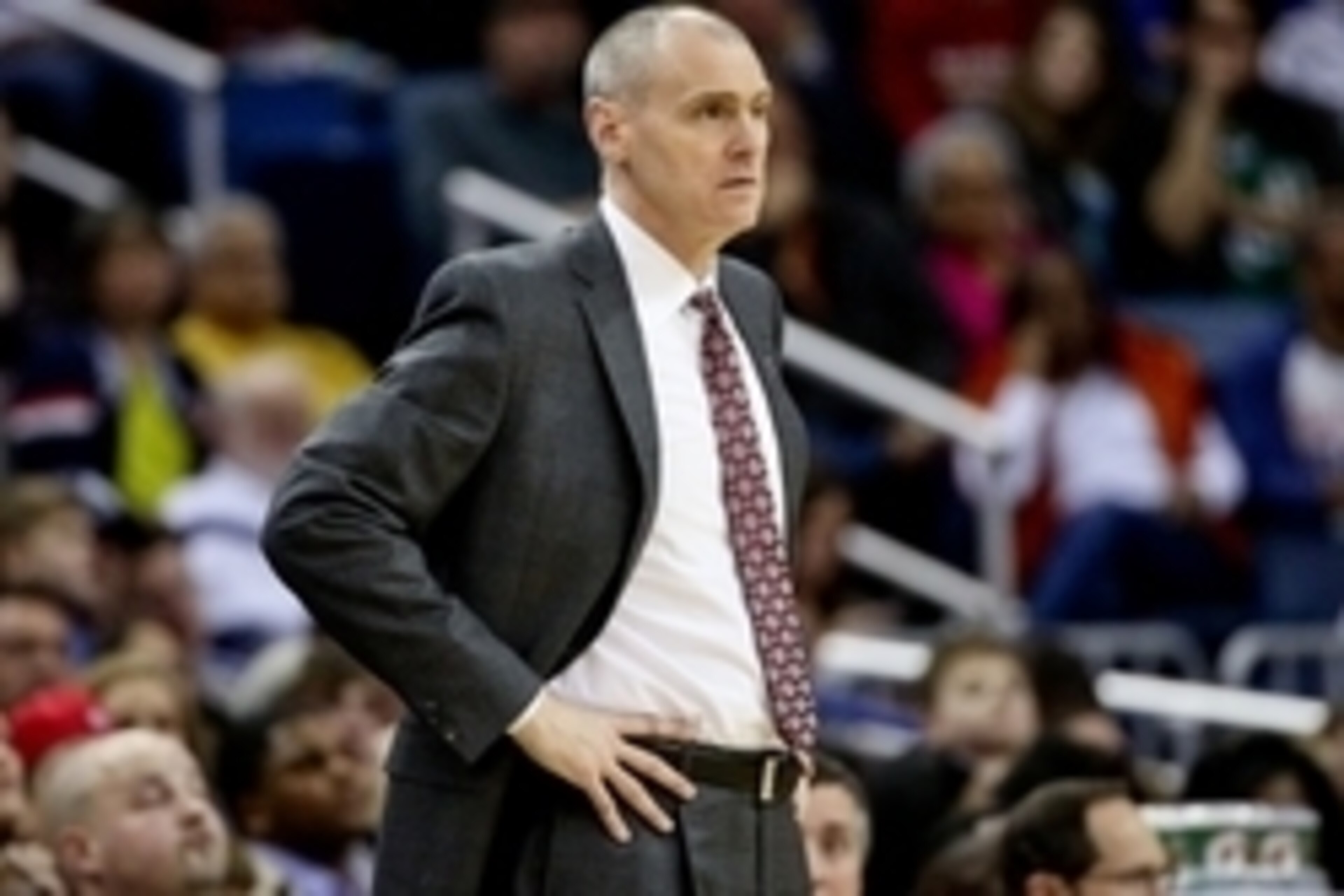 Jan 25, 2015; New Orleans, LA, USA; Dallas Mavericks head coach Rick Carlisle against the New Orleans Pelicans during the third quarter of a game at the Smoothie King Center. The Pelicans defeated the Mavericks 109-106. Mandatory Credit: Derick E. Hingle Jan 25, 2015; New Orleans, LA, USA; Dallas Mavericks head coach Rick Carlisle against the New Orleans Pelicans during the third quarter of a game at the Smoothie King Center. The Pelicans defeated the Mavericks 109-106. Mandatory Credit: Derick E. Hingle