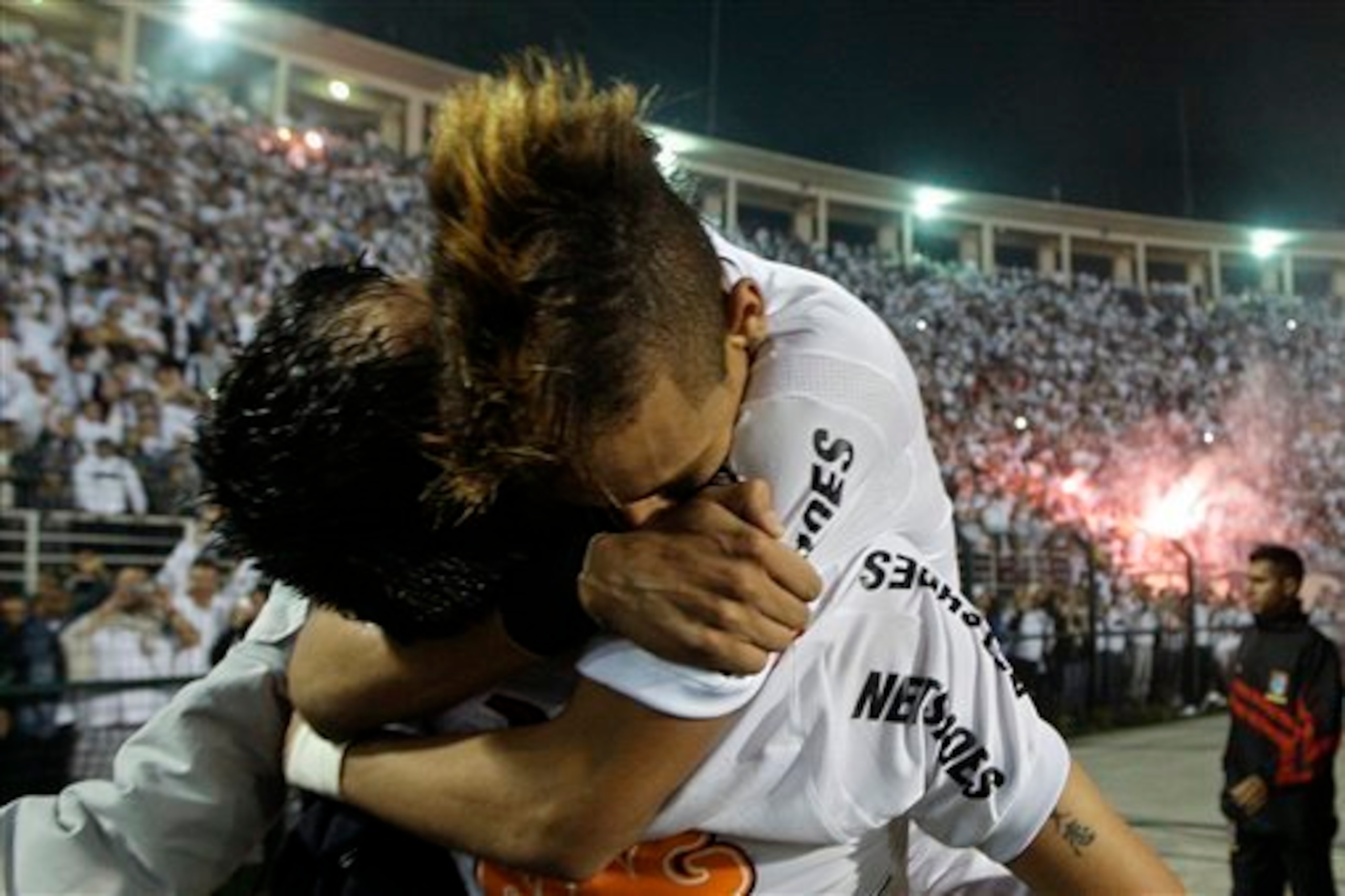 Neymar won the Copa Libertadores with Santos in 2011.