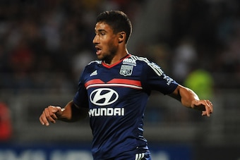 LYON, FRANCE - JULY 24:  Nabil Fekir of Olympique Lyonnais in action during the Pre Season match between Olympique Lyonnais and Real Madrid at Gerland Stadium on July 24, 2013 in Lyon, France.  (Photo by Valerio Pennicino/Getty Images)