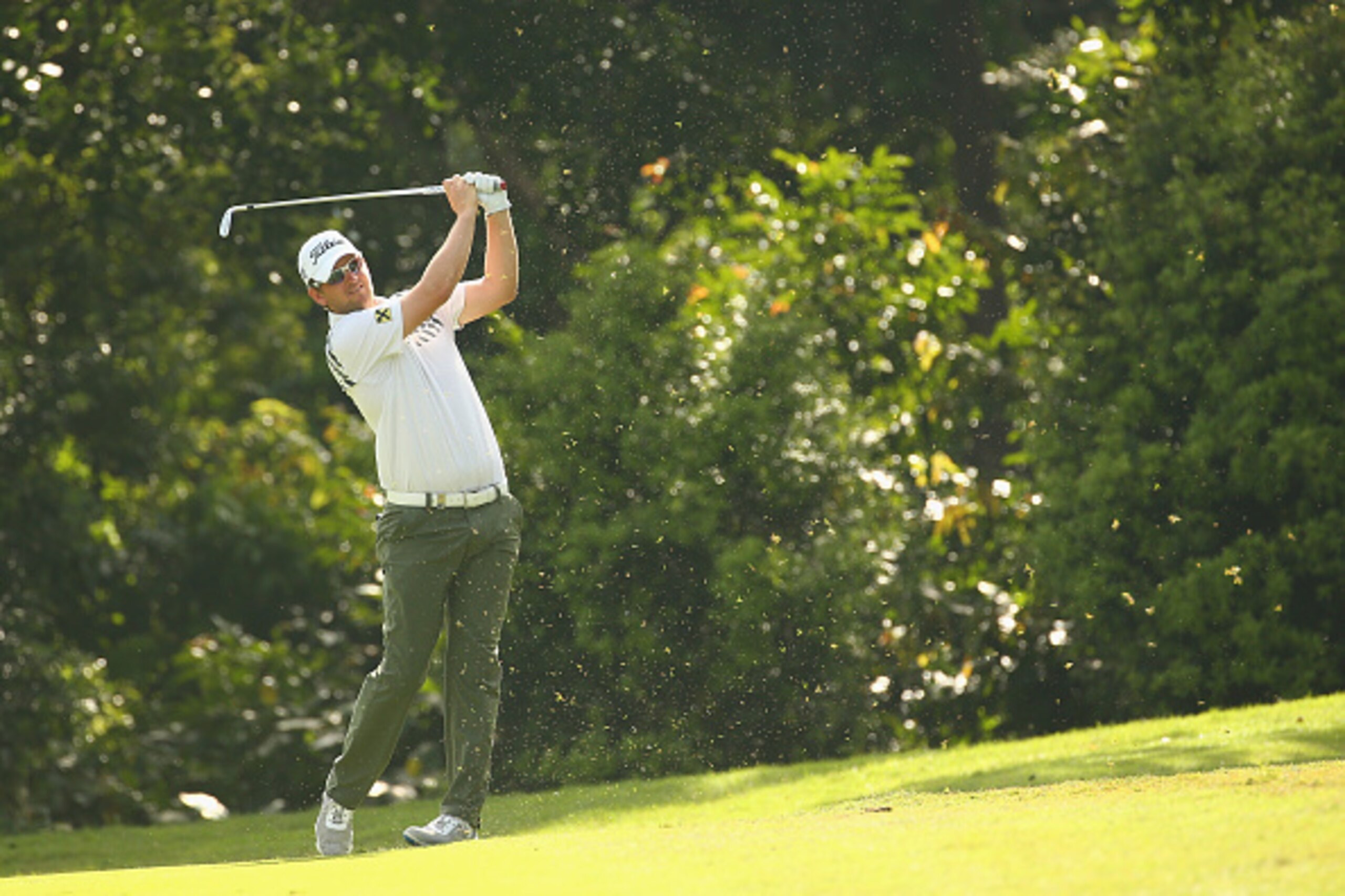 KUALA LUMPUR, MALAYSIA - FEBRUARY 07:  Bernd Wiesberger of Austria in action during the 3rd round of the 2015 Maybank Malaysian Open at Kuala Lumpur Golf & Country Club on February 7, 2015 in Kuala Lumpur, Malaysia.  (Photo by Ian Walton/Getty Images)