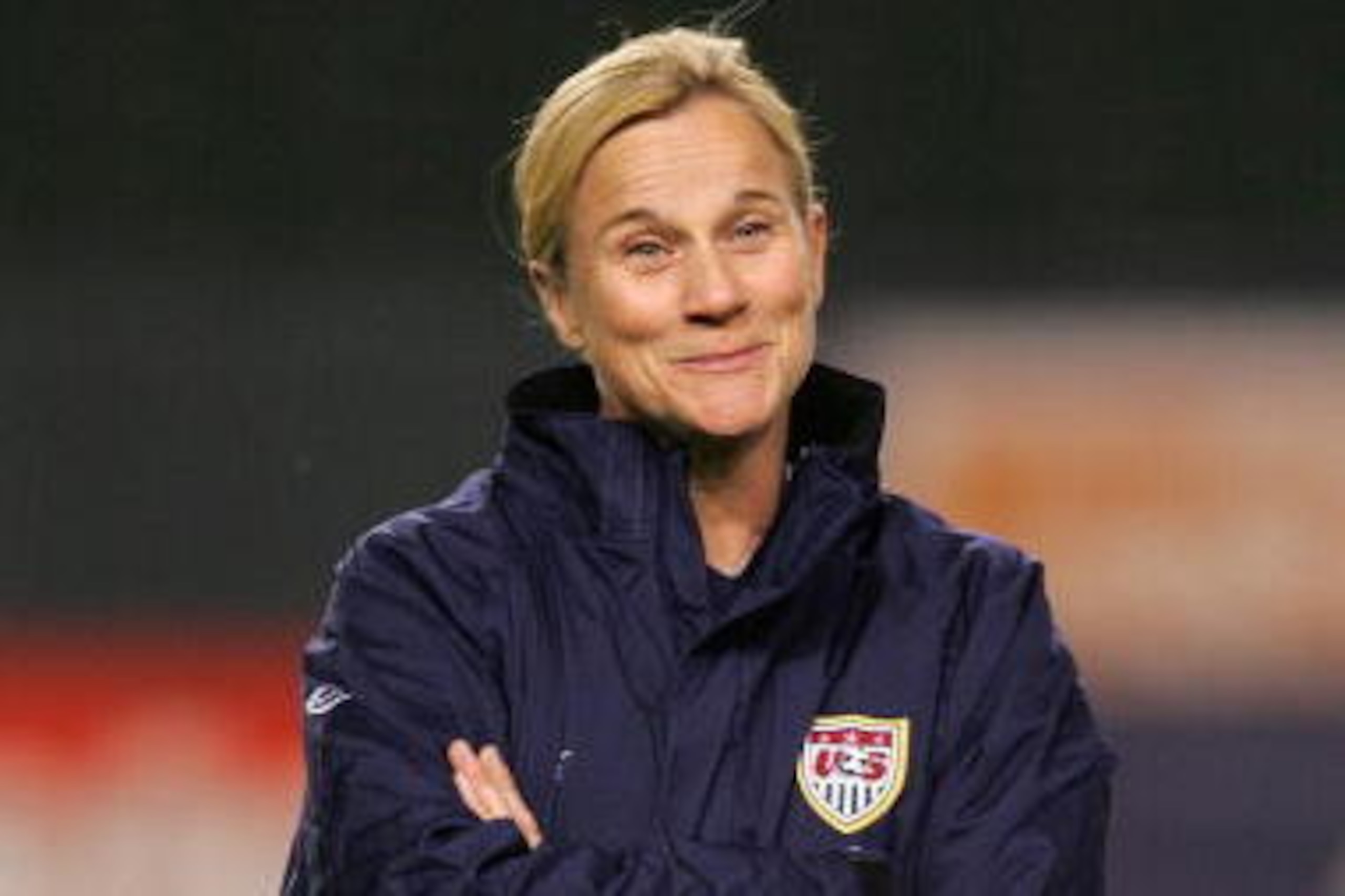 CARSON, CA - DECEMBER 13: Assistant Coach Jillian Ellis of the USA looks on as the USWNT warm up prior to their international friendly match against China at The Home Depot Center on December 13, 2008 in Carson, California. The USA defeated China 1-0. ( CARSON, CA - DECEMBER 13: Assistant Coach Jillian Ellis of the USA looks on as the USWNT warm up prior to their international friendly match against China at The Home Depot Center on December 13, 2008 in Carson, California. The USA defeated China 1-0. (