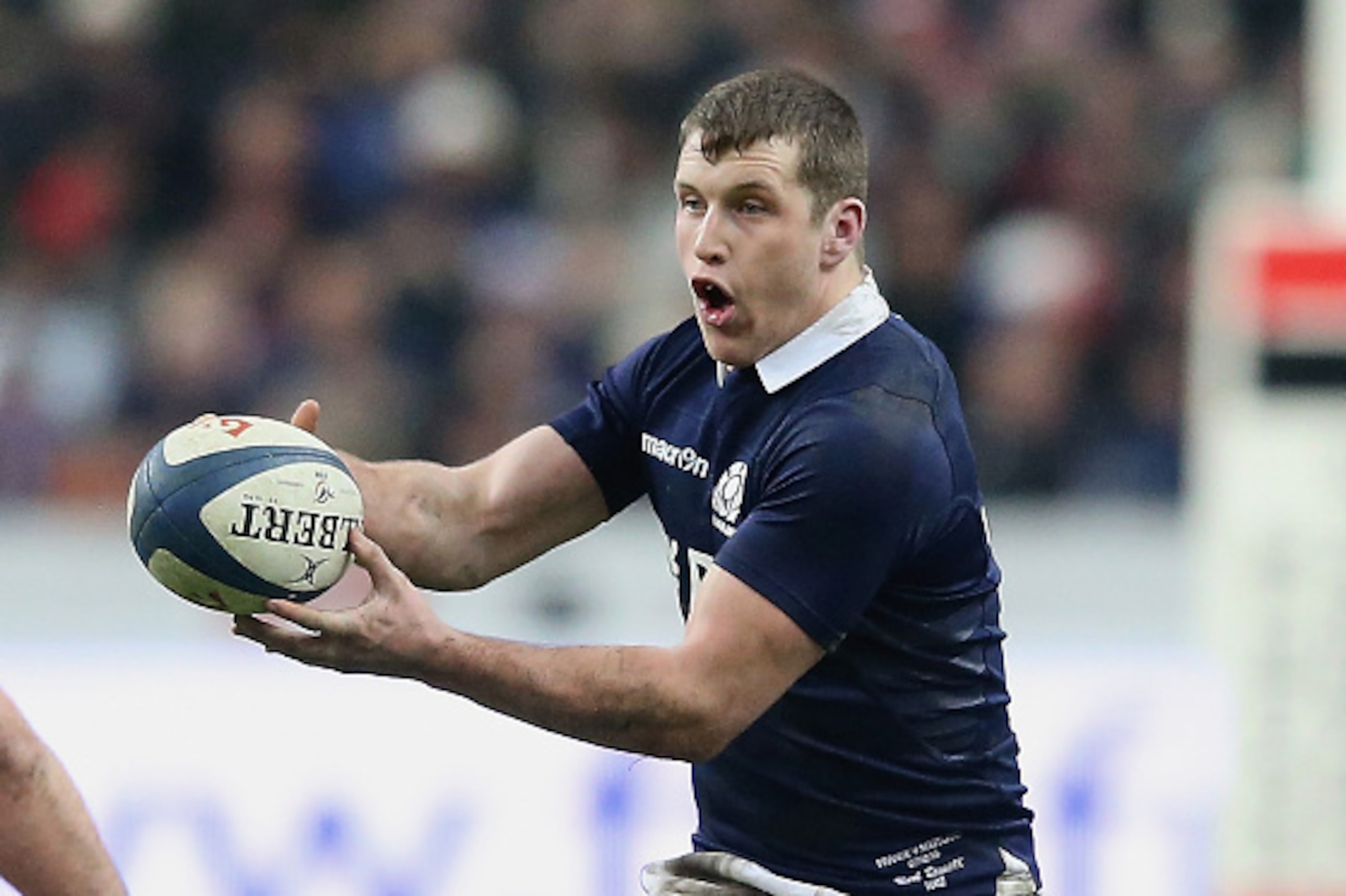 PARIS, FRANCE - FEBRUARY 07: Mark Bennett of Scotland runs with the ball during the RBS Six Nations match between France and Scotland at Stade de France on February 7, 2015 in Paris, France. (Photo by David Rogers/Getty Images) PARIS, FRANCE - FEBRUARY 07: Mark Bennett of Scotland runs with the ball during the RBS Six Nations match between France and Scotland at Stade de France on February 7, 2015 in Paris, France. (Photo by David Rogers/Getty Images)