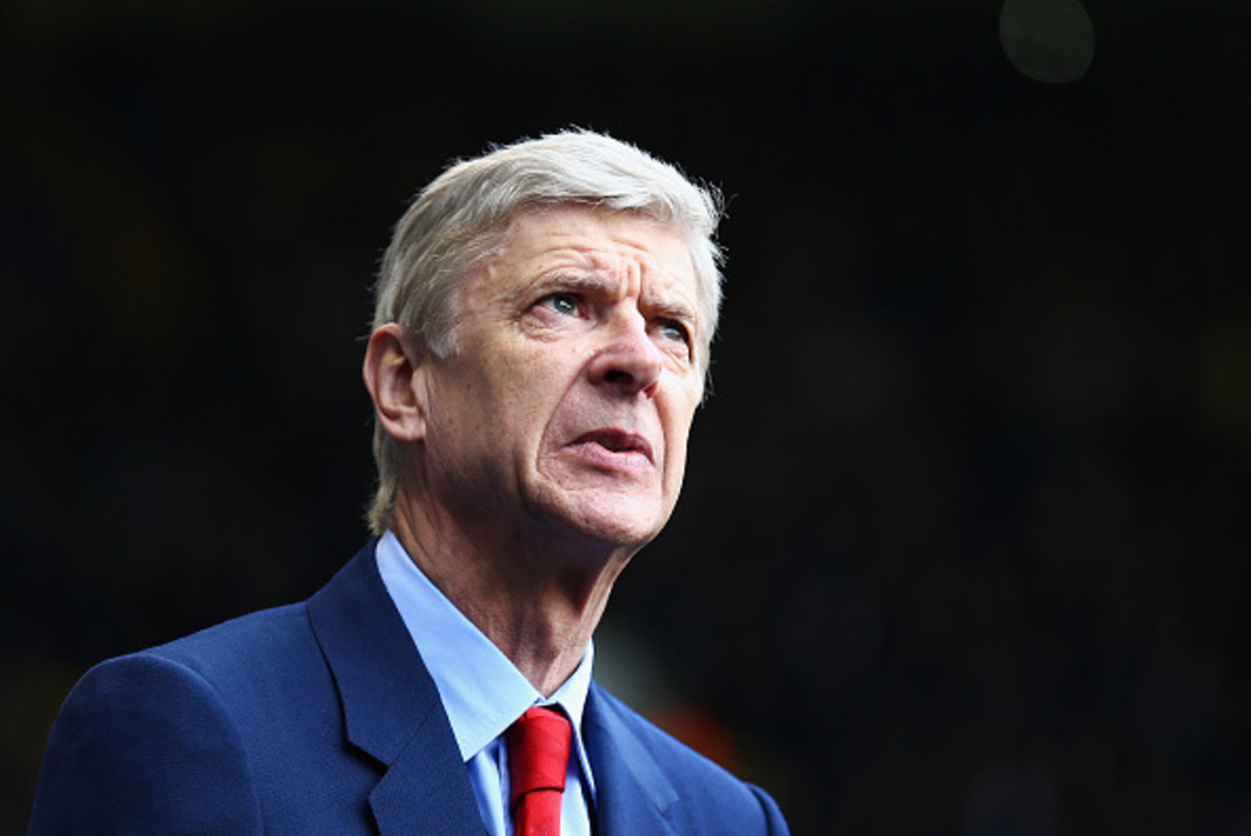 LONDON, ENGLAND - FEBRUARY 07: Arsene Wenger, manager of Arsenal looks on during the Barclays Premier League match between Tottenham Hotspur and Arsenal at White Hart Lane on February 7, 2015 in London, England. (Photo by Paul Gilham/Getty Images) LONDON, ENGLAND - FEBRUARY 07: Arsene Wenger, manager of Arsenal looks on during the Barclays Premier League match between Tottenham Hotspur and Arsenal at White Hart Lane on February 7, 2015 in London, England. (Photo by Paul Gilham/Getty Images)