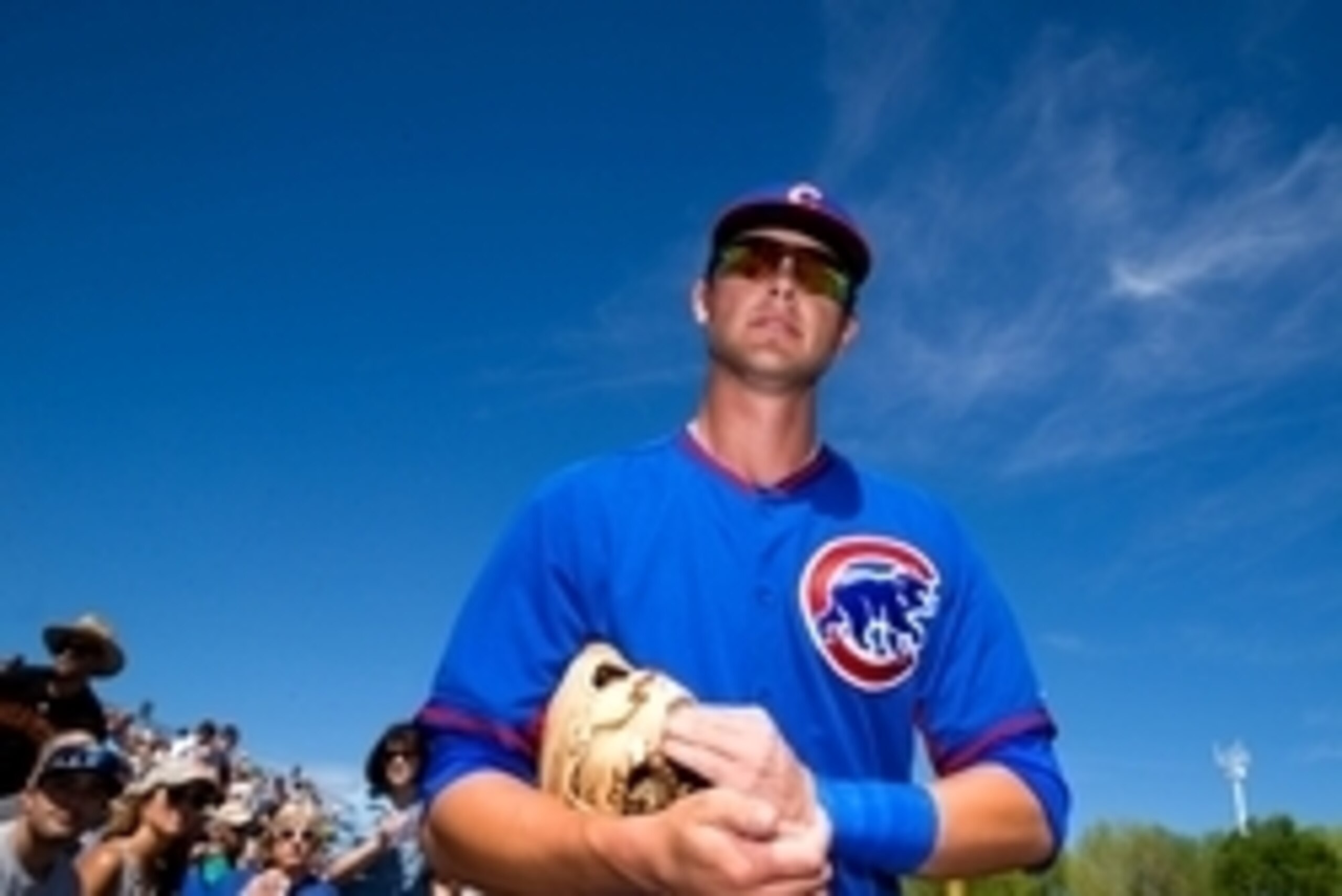 Mar 10, 2014; Scottsdale, AZ, USA; Chicago Cubs third baseman Kris Bryant prior to the game against the San Francisco Giants at Scottsdale Stadium. Mandatory Credit: Mark J. Rebilas-USA TODAY Sports