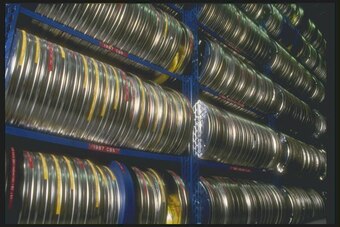 27 Oct 1993:  This is the film archive of some 16.4 million feet or 3, 100 miles of NFL film.           Mandatory Credit: Scott Halleran  /Allsport