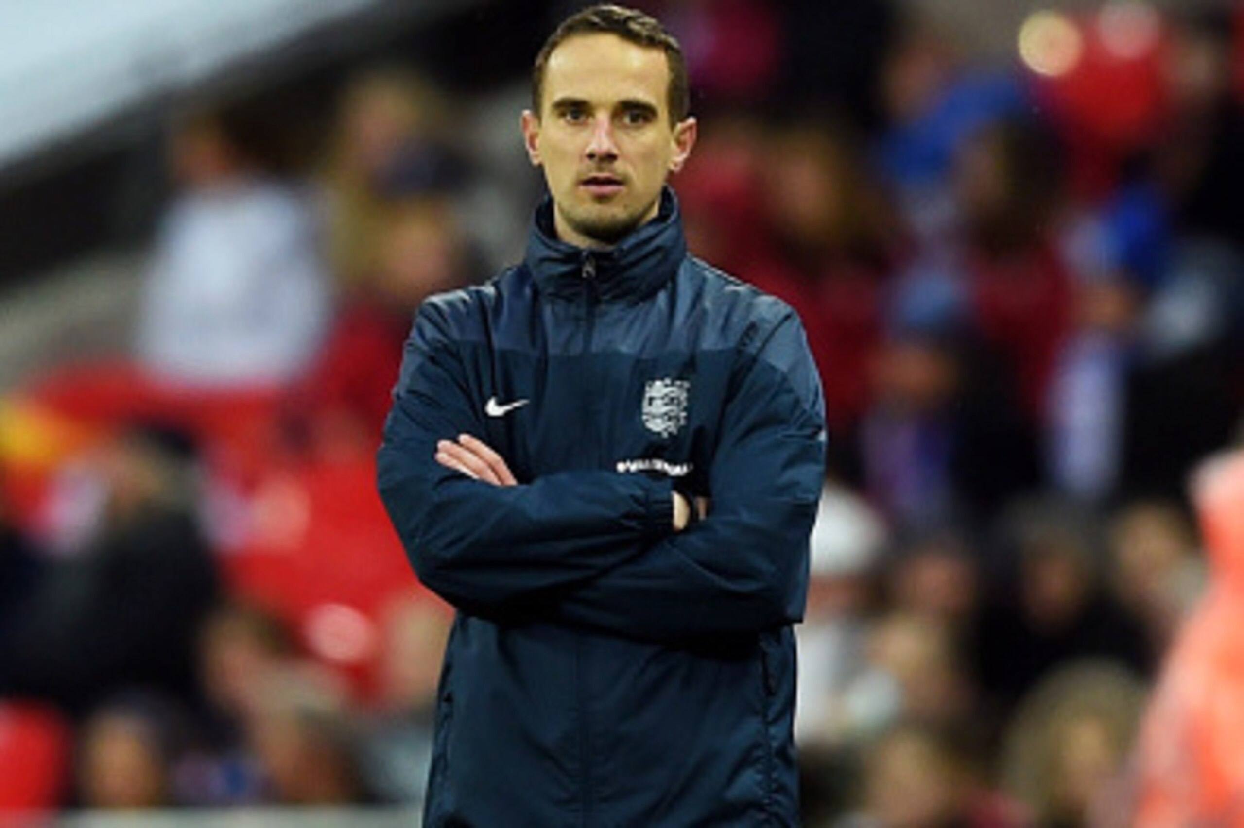 LONDON, ENGLAND - NOVEMBER 23:  Mark Sampson the England head coach looks on during the Women's International Friendly match between England and Germany at Wembley Stadium on November 23, 2014 in London, England.  (Photo by Paul Gilham/Getty Images)