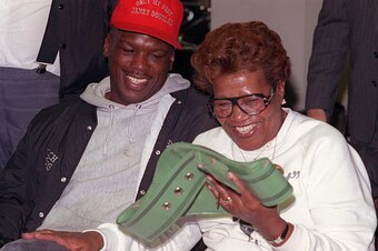 Douglas with his grandmother
