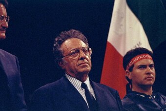 20 Feb 1993:  Jose Sulaiman looks on during a bout between Terry Norris and Maurice Blocker. Mandatory Credit: Holly Stein  /Allsport