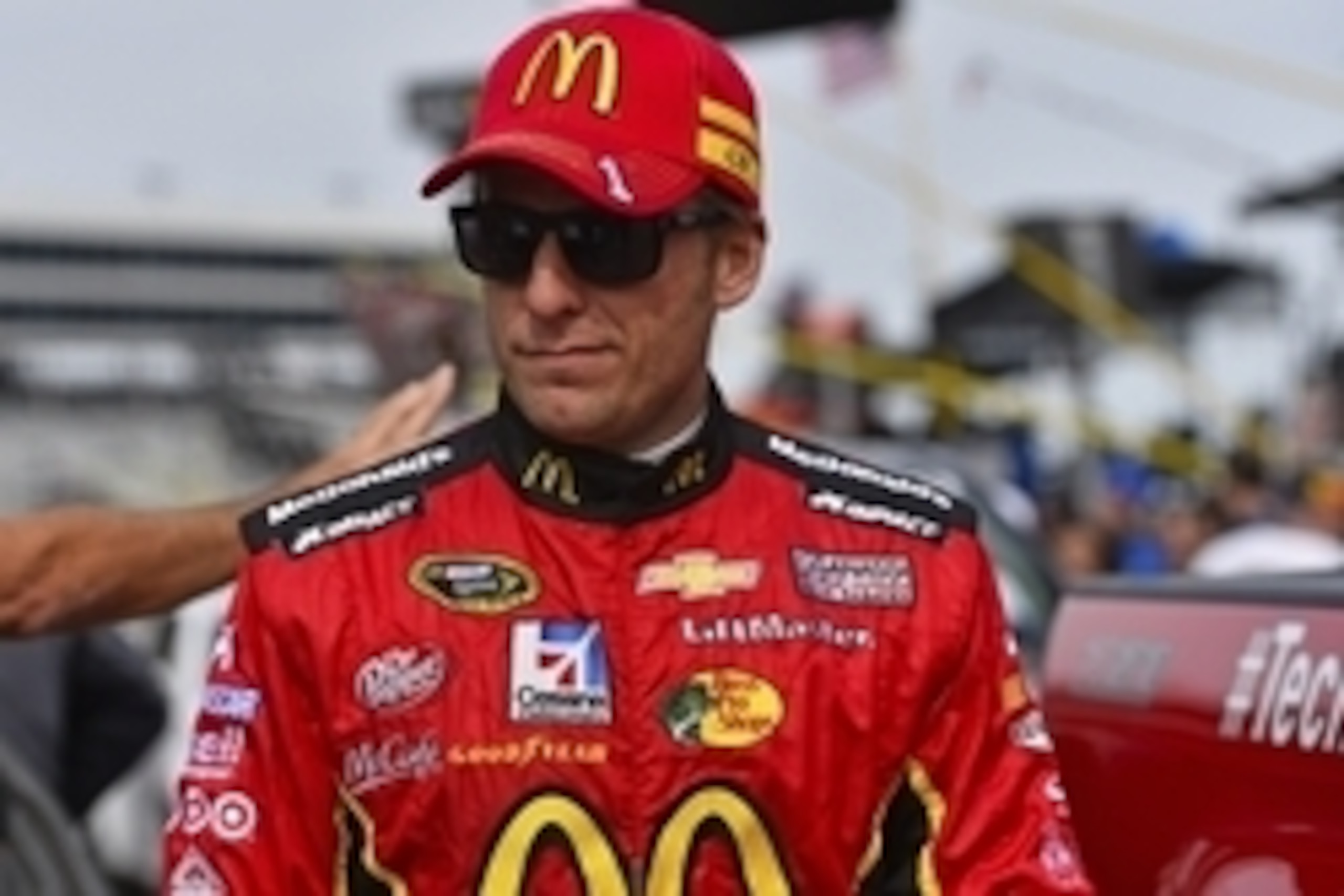 Nov 2, 2014; Fort Worth, TX, USA; NASCAR Sprint Cup Series driver Jamie McMurray (1) before the AAA Texas 500 at Texas Motor Speedway. Mandatory Credit: Jasen Vinlove-USA TODAY Sports