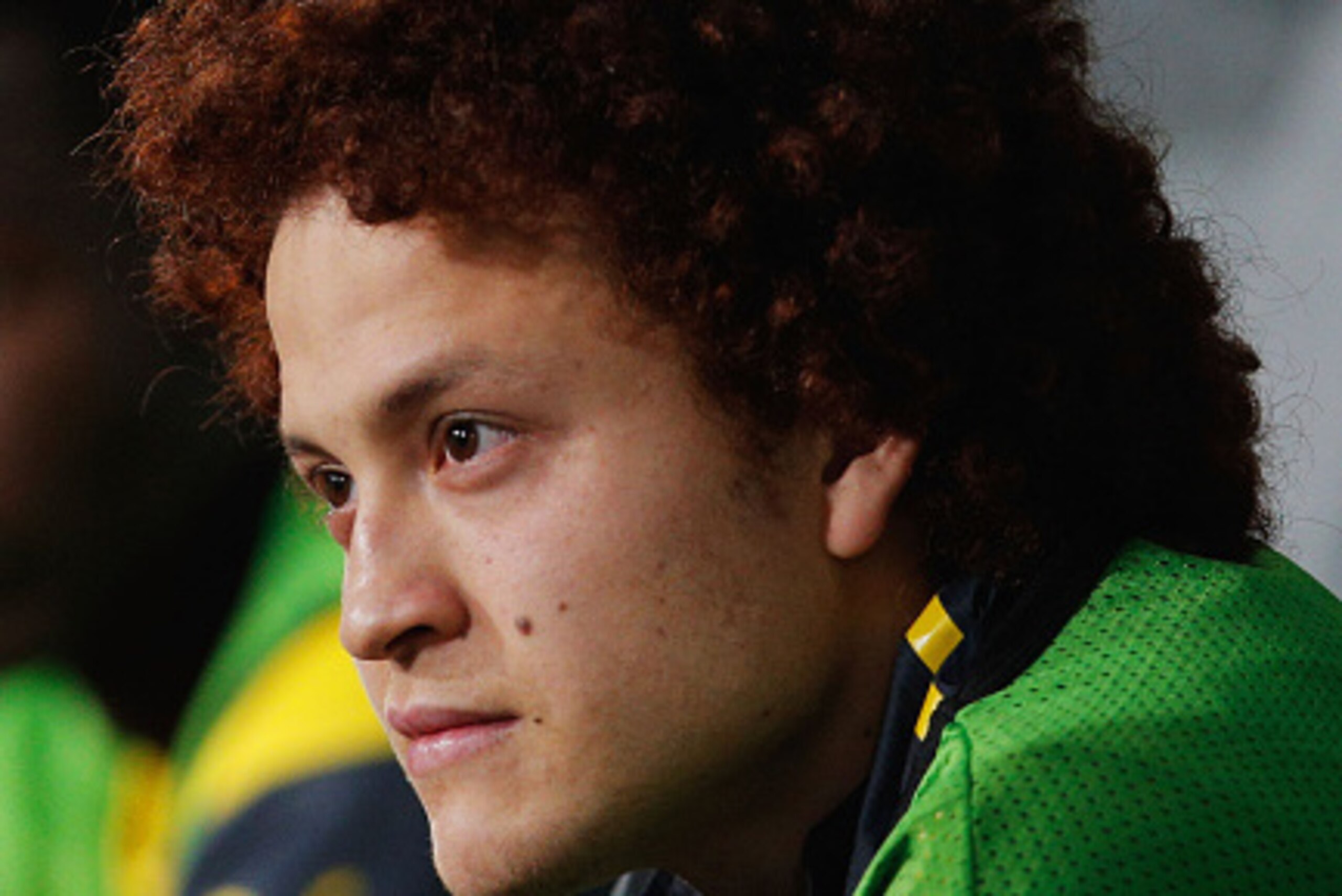 ANDERLECHT, BELGIUM - OCTOBER 01:   Mustafa Amini of Borussia Dortmund looks on from the bench during the UEFA Champions League Group D match between RSC Anderlecht and Borussia Dortmund at Constant Vanden Stock Stadium on October 1, 2014 in Anderlecht, B