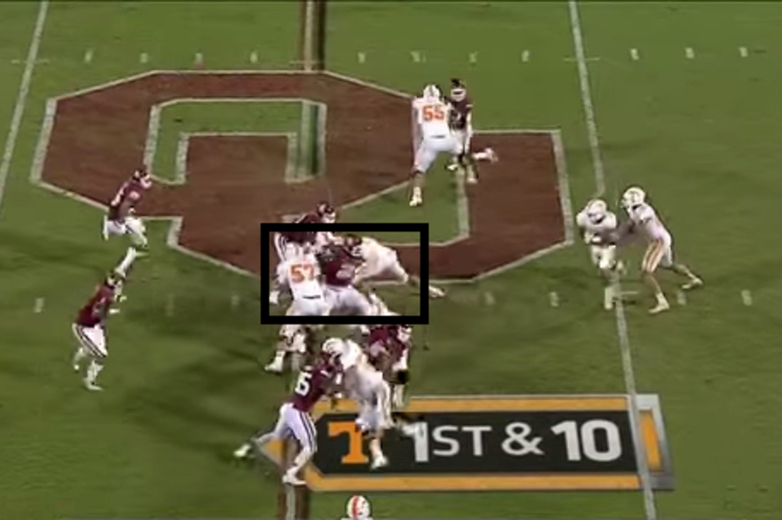 Jordan Phillips splits the double-team