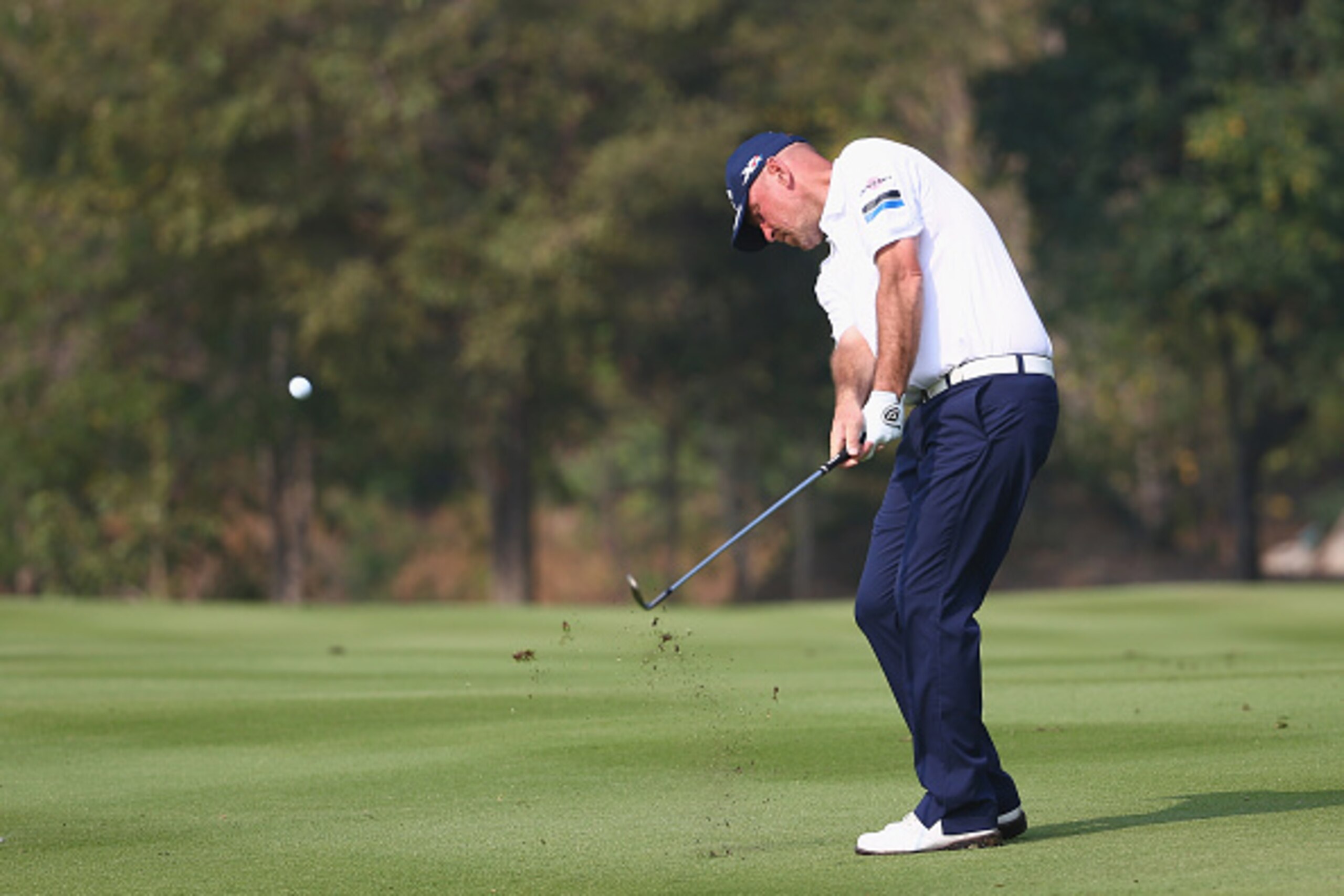 HUA HIN, THAILAND - FEBRUARY 12:  Thomas Bjorn of Denmark in action during the first round of the 2015 True Thailand Classic at Black Mountain Golf Club on February 12, 2015 in Hua Hin, Thailand.  (Photo by Ian Walton/Getty Images)