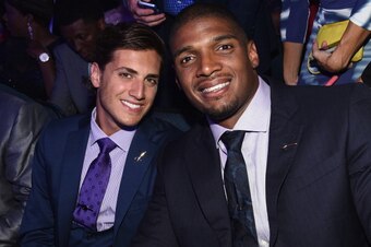 LOS ANGELES, CA - JULY 16:  Vito Cammisano and NFL player Michael Sam attend The 2014 ESPYS at Nokia Theatre L.A. Live on July 16, 2014 in Los Angeles, California.  (Photo by Michael Buckner/Getty Images For ESPYS)