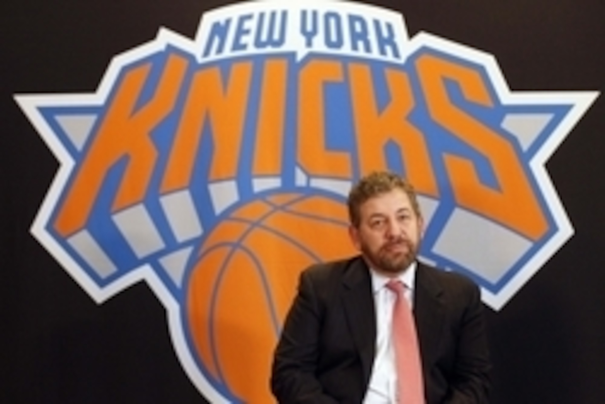 Mar 18, 2014; New York, NY, USA; Madison Square Garden chairman James Dolan in attendance at a press conference to introduce New York Knicks new president of basketball of operations Phil Jackson (not pictured) at Madison Square Garden.  Mandatory Credit: