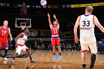 NEW YORK, NY - FEBRUARY 13: Mo'ne Davis shoots during the Sprint NBA All-Star Celebrity Game as part of 2015 All-Star Weekend at Madison Square Garden on February 13, 2015 in New York, New York. NOTE TO USER: User expressly acknowledges and agrees that, b