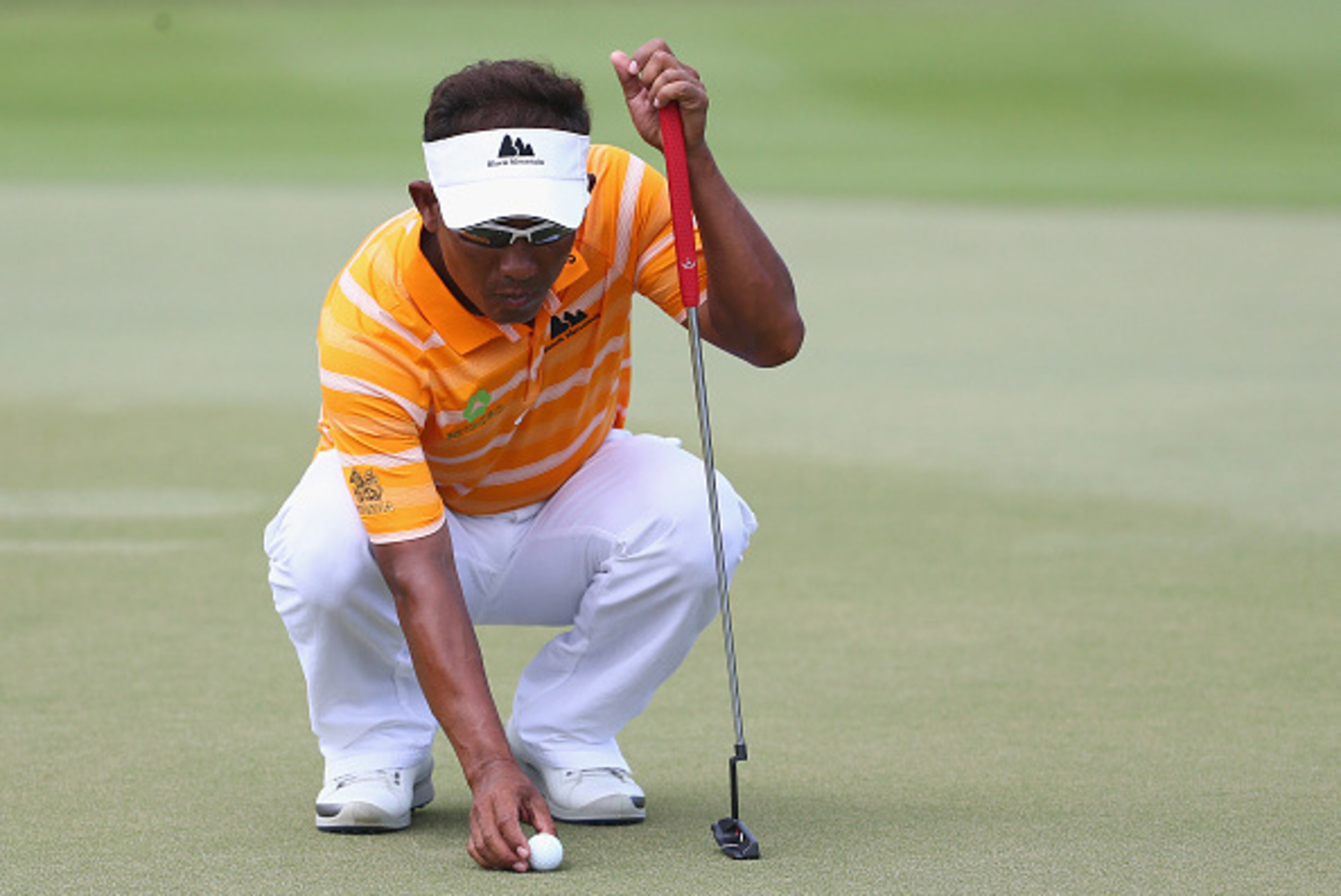 HUA HIN, THAILAND - FEBRUARY 15:  Thongchai Jaidee of Thailand during the final round of the 2015 True Thailand Classic at Black Mountain Golf Club on February 15, 2015 in Hua Hin, Thailand.  (Photo by Ian Walton/Getty Images)
