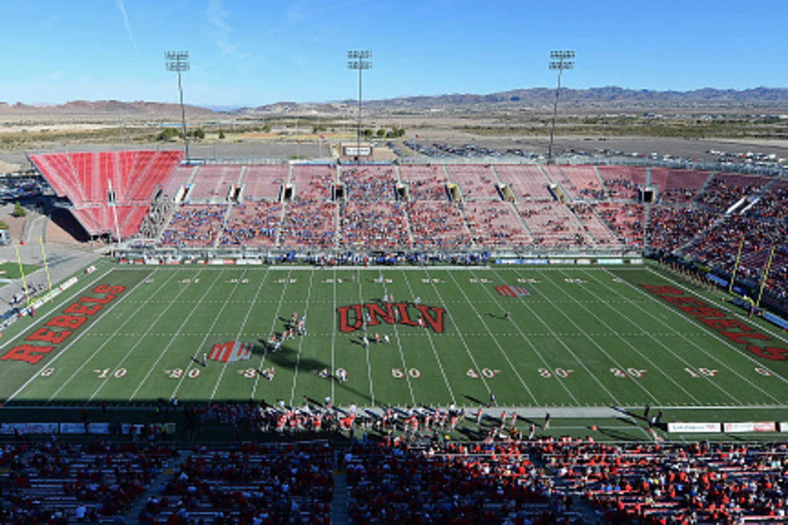 LAS VEGAS, NV - NOVEMBER 08:  A general view of Sam Boyd Stadium as the Air Force Falcons play the UNLV Rebels on November 8, 2014 in Las Vegas, Nevada. Air Force won 48-21.  (Photo by Ethan Miller/Getty Images)