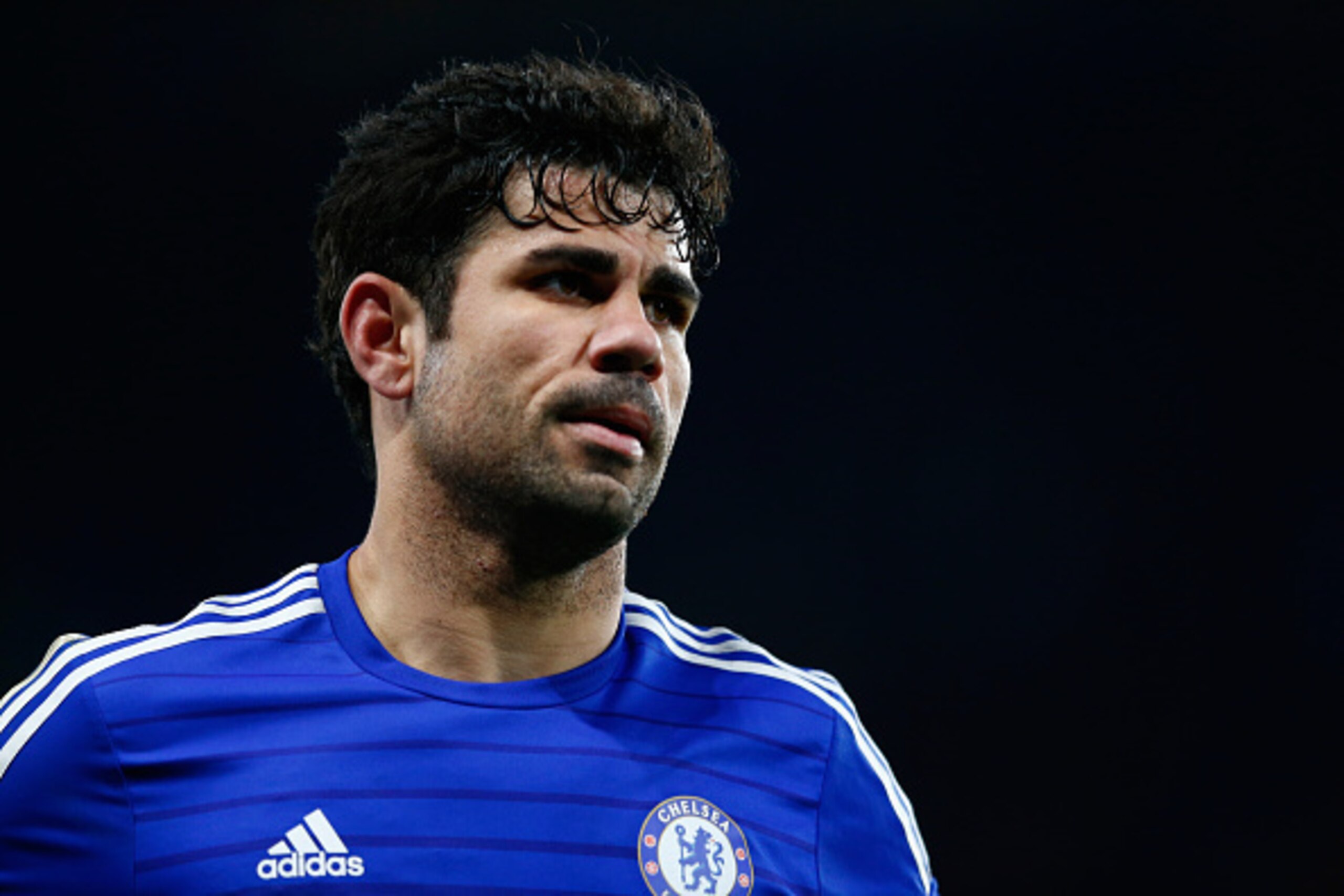 LONDON, ENGLAND - JANUARY 27:  Diego Costa of Chelsea looks on during the Capital One Cup Semi-Final second leg between Chelsea and Liverpool at Stamford Bridge on January 27, 2015 in London, England.  (Photo by Julian Finney/Getty Images)