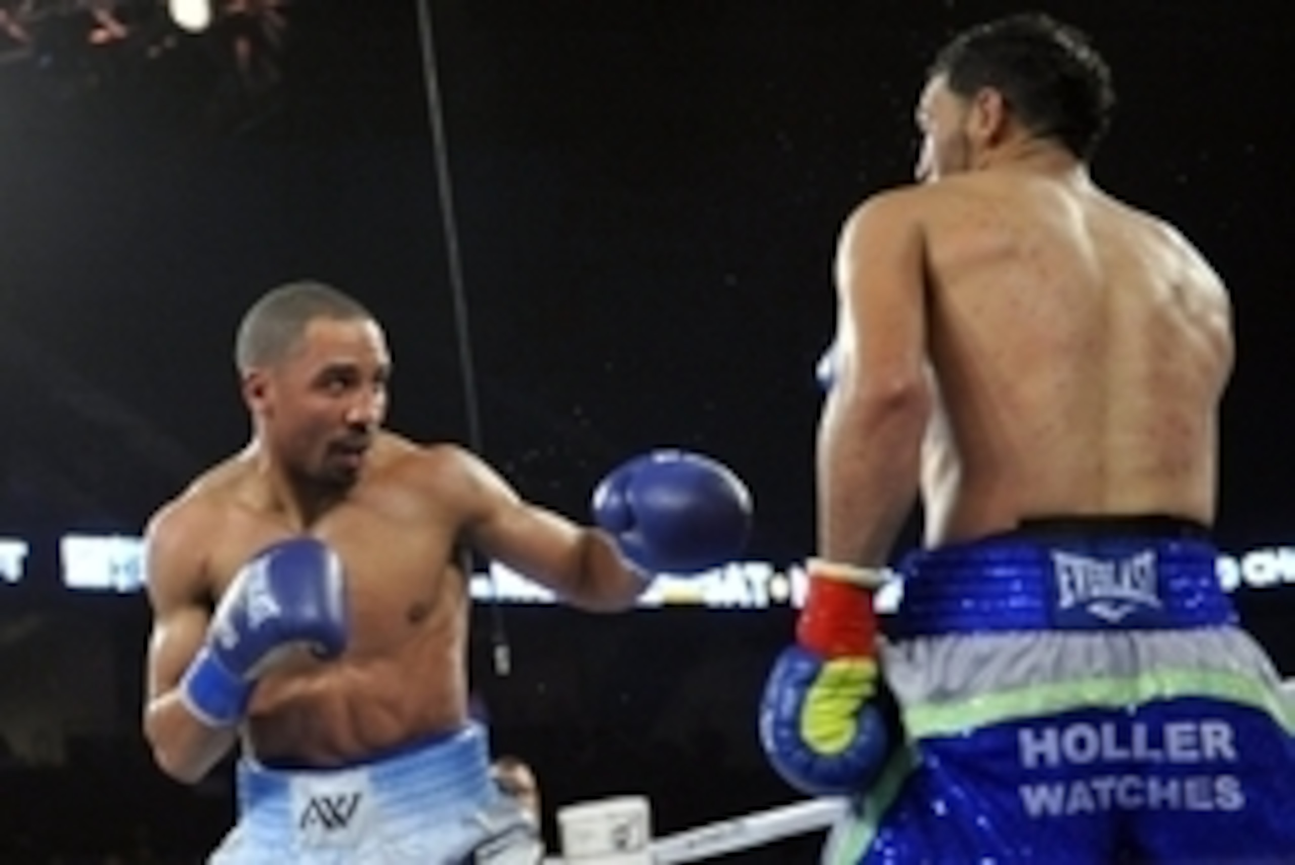 November 16, 2013; Ontario, CA, USA;  Andre Ward during his fight against Edwin Rodriguez at Citizens Business Bank Arena. Mandatory Credit: Gary A. Vasquez-USA TODAY Sports