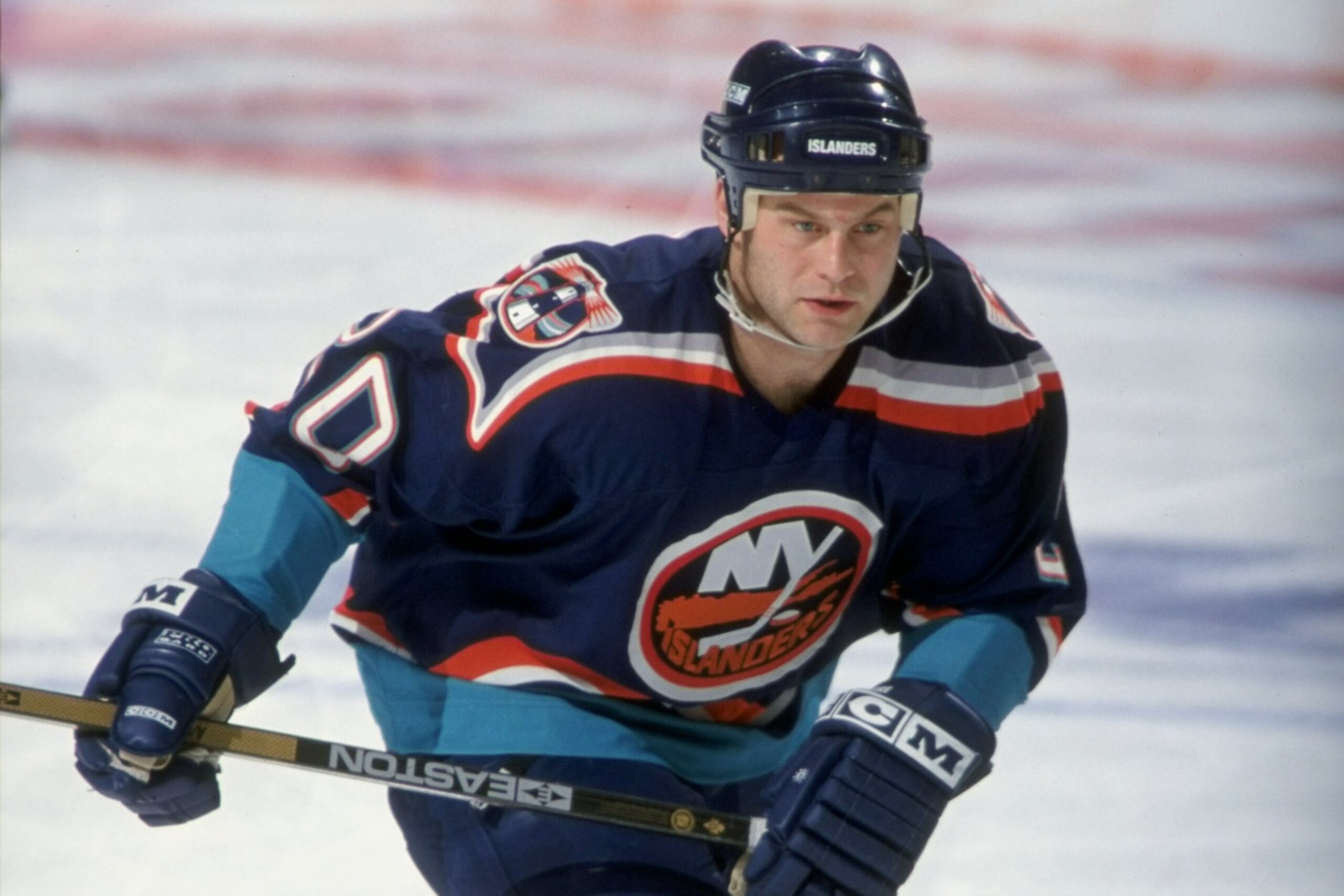 9 Apr 1998: Center Bryan Smolinski of the New York Islanders in action during a game against the Boston Bruins at the Fleet Center in Boston, Massachusetts. The Bruins defeated the Islanders 4-1. Mandatory Credit: Robert Laberge /Allsport 9 Apr 1998: Center Bryan Smolinski of the New York Islanders in action during a game against the Boston Bruins at the Fleet Center in Boston, Massachusetts. The Bruins defeated the Islanders 4-1. Mandatory Credit: Robert Laberge /Allsport