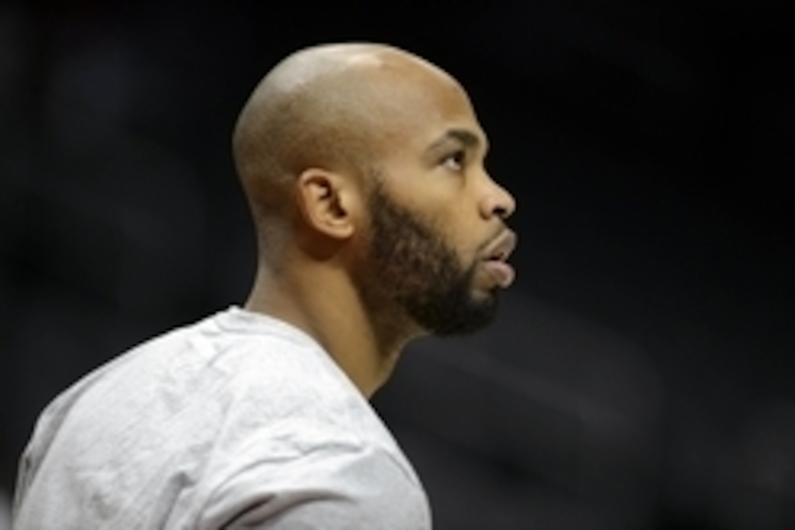 Nov 17, 2014; Los Angeles, CA, USA; Chicago Bulls forward Taj Gibson (22) warms up prior to the game against the Los Angeles Clippers at Staples Center. Mandatory Credit: Kelvin Kuo-USA TODAY Sports