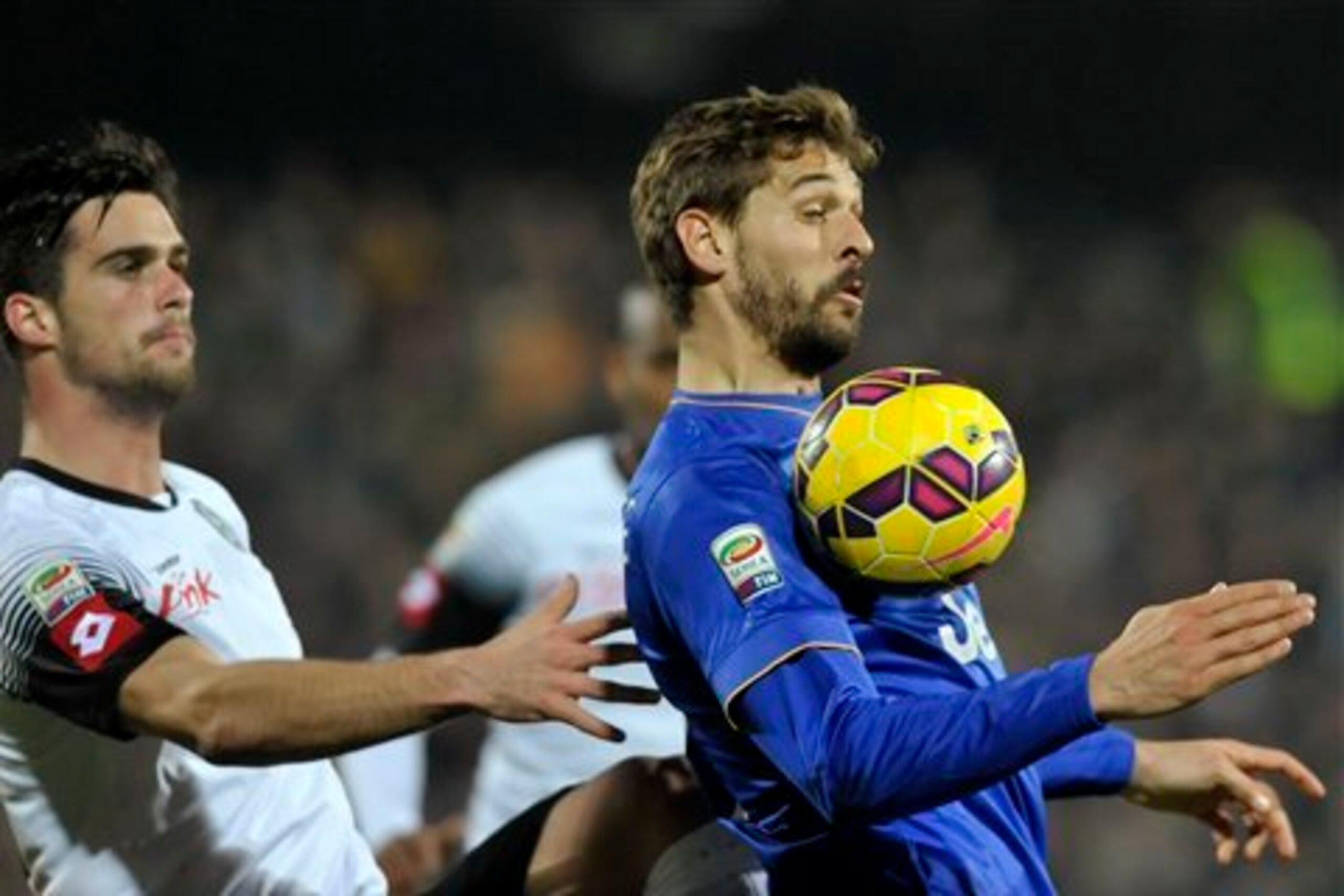 Llorente is very adept at playing with his back to goal.