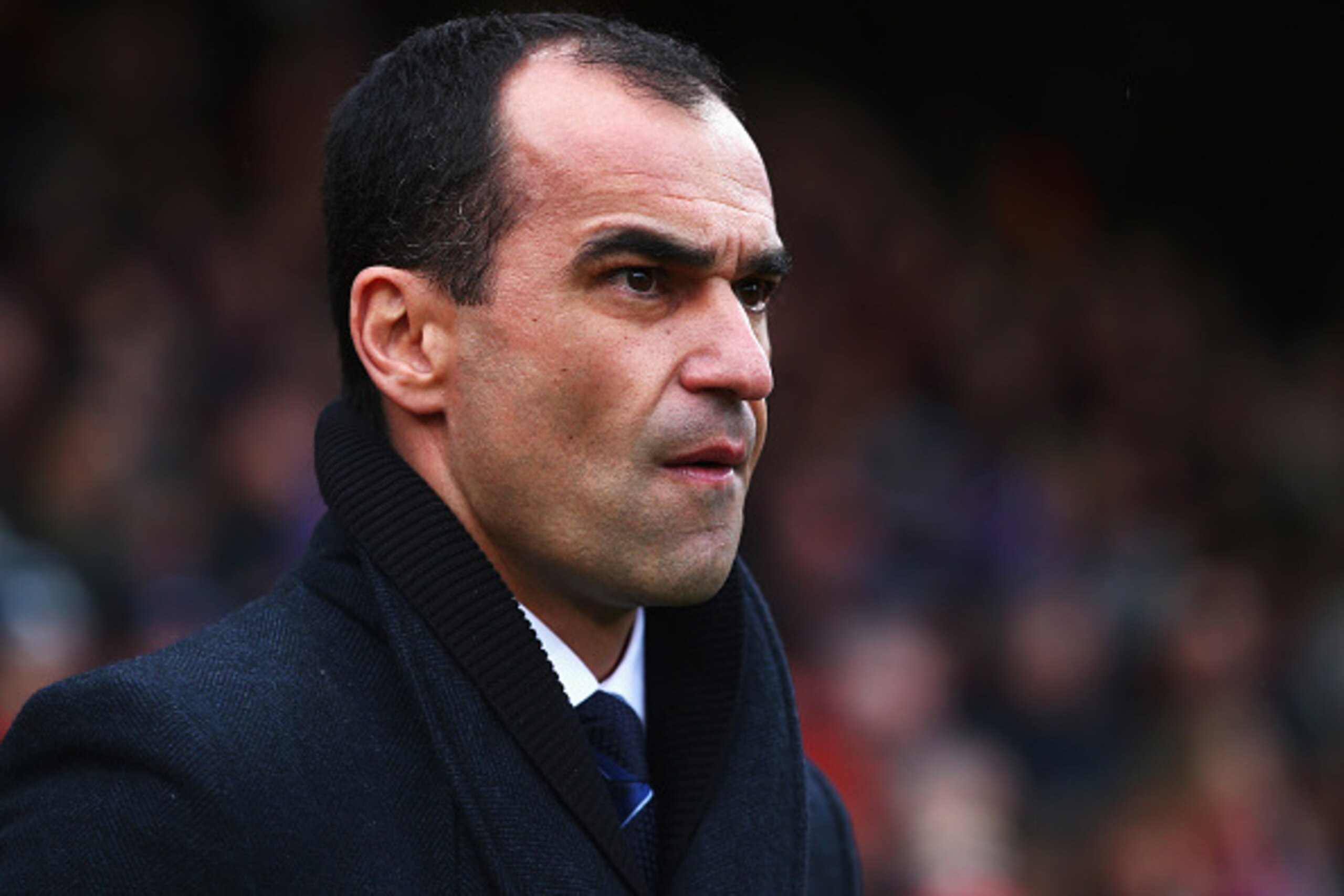 LONDON, ENGLAND - JANUARY 31:  Roberto Martinez, manager of Everton looks on during the Barclays Premier League match between Crystal Palace and Everton at Selhurst Park on January 31, 2015 in London, England.  (Photo by Clive Rose/Getty Images)
