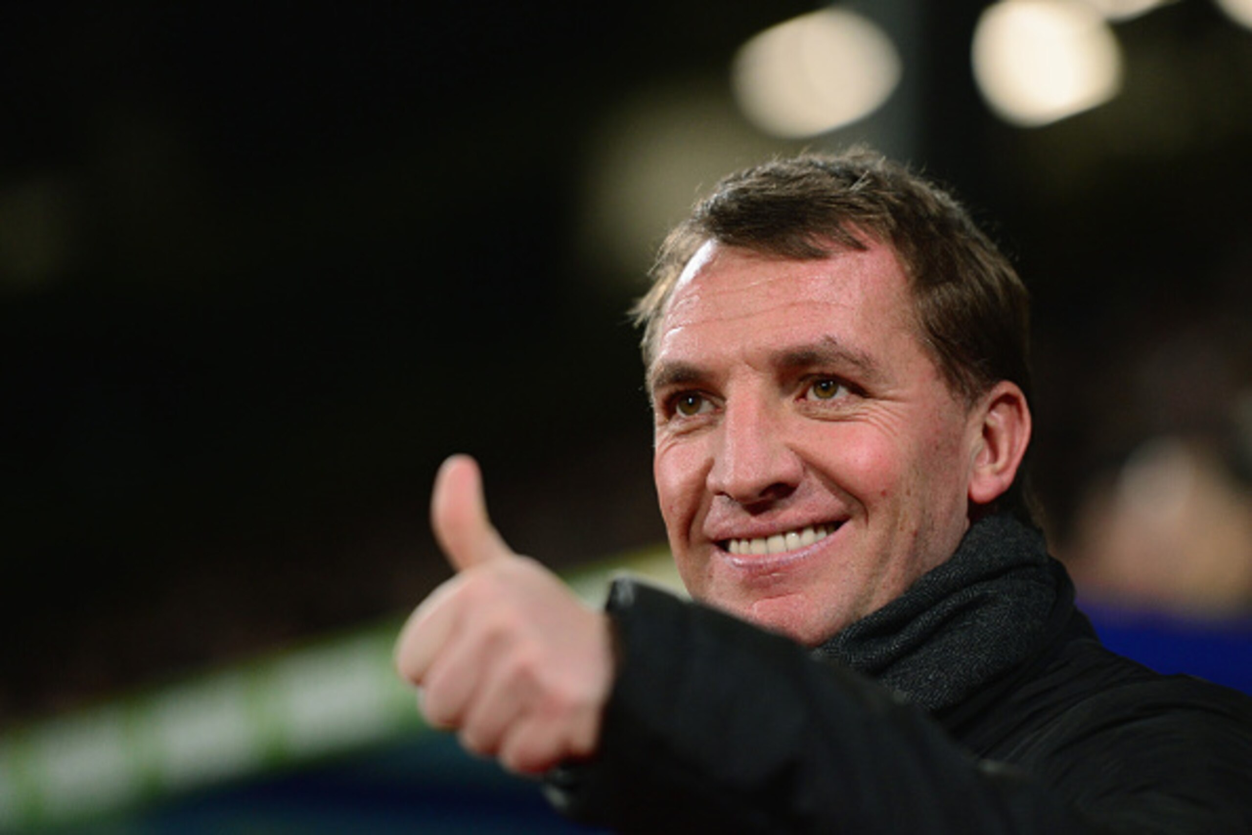 LONDON, ENGLAND - FEBRUARY 14: Brendan Rodgers, manager of Liverpool gives the thumbs up during the FA Cup fifth round match between Crystal Palace and Liverpool at Selhurst Park on February 14, 2015 in London, England. (Photo by Jamie McDonald/Getty Im LONDON, ENGLAND - FEBRUARY 14: Brendan Rodgers, manager of Liverpool gives the thumbs up during the FA Cup fifth round match between Crystal Palace and Liverpool at Selhurst Park on February 14, 2015 in London, England. (Photo by Jamie McDonald/Getty Im