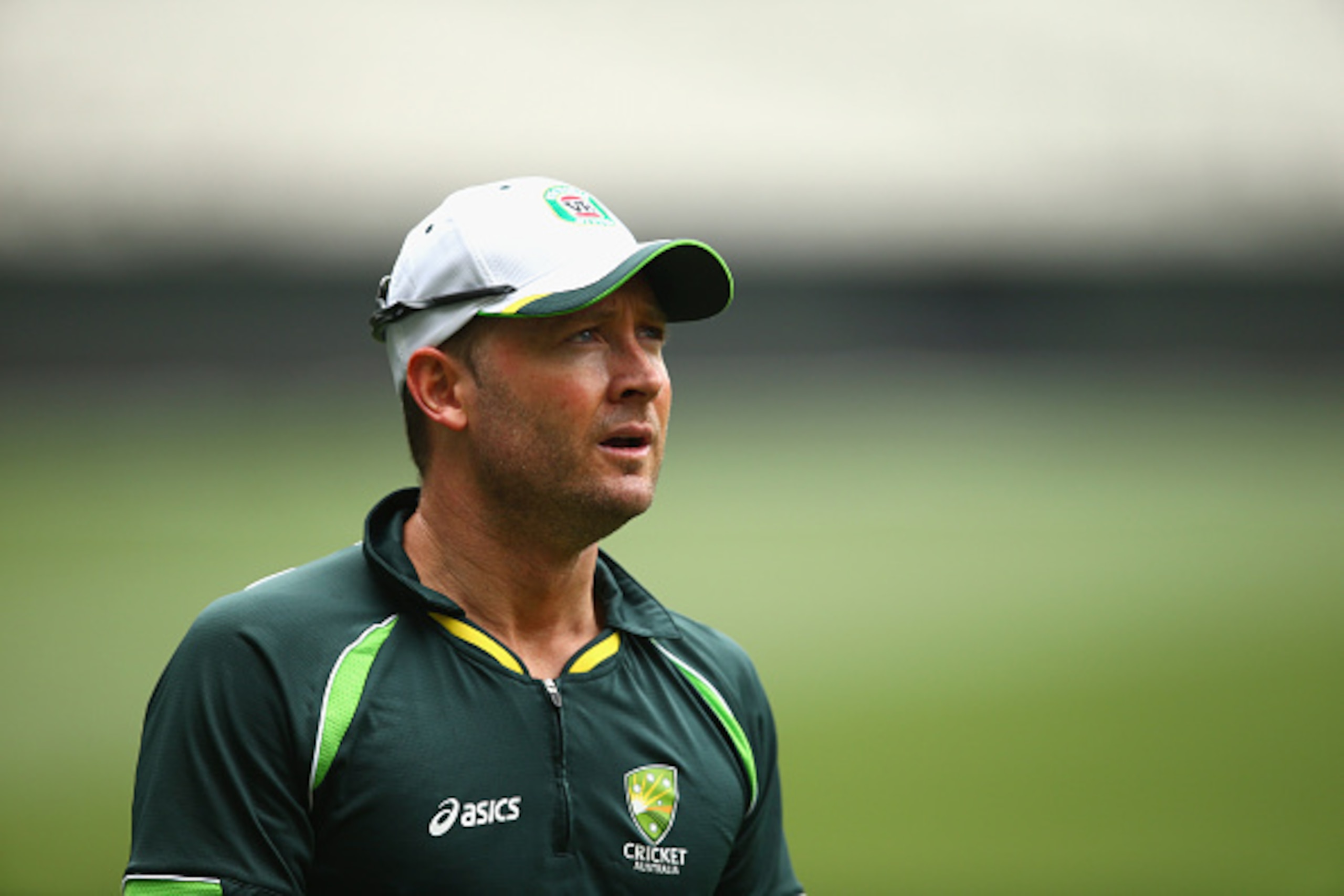 MELBOURNE, AUSTRALIA - FEBRUARY 13: Michael Clarke of Australia looks on during an Australian nets session at Melbourne Cricket Ground on February 13, 2015 in Melbourne, Australia. (Photo by Ryan Pierse/Getty Images) MELBOURNE, AUSTRALIA - FEBRUARY 13: Michael Clarke of Australia looks on during an Australian nets session at Melbourne Cricket Ground on February 13, 2015 in Melbourne, Australia. (Photo by Ryan Pierse/Getty Images)