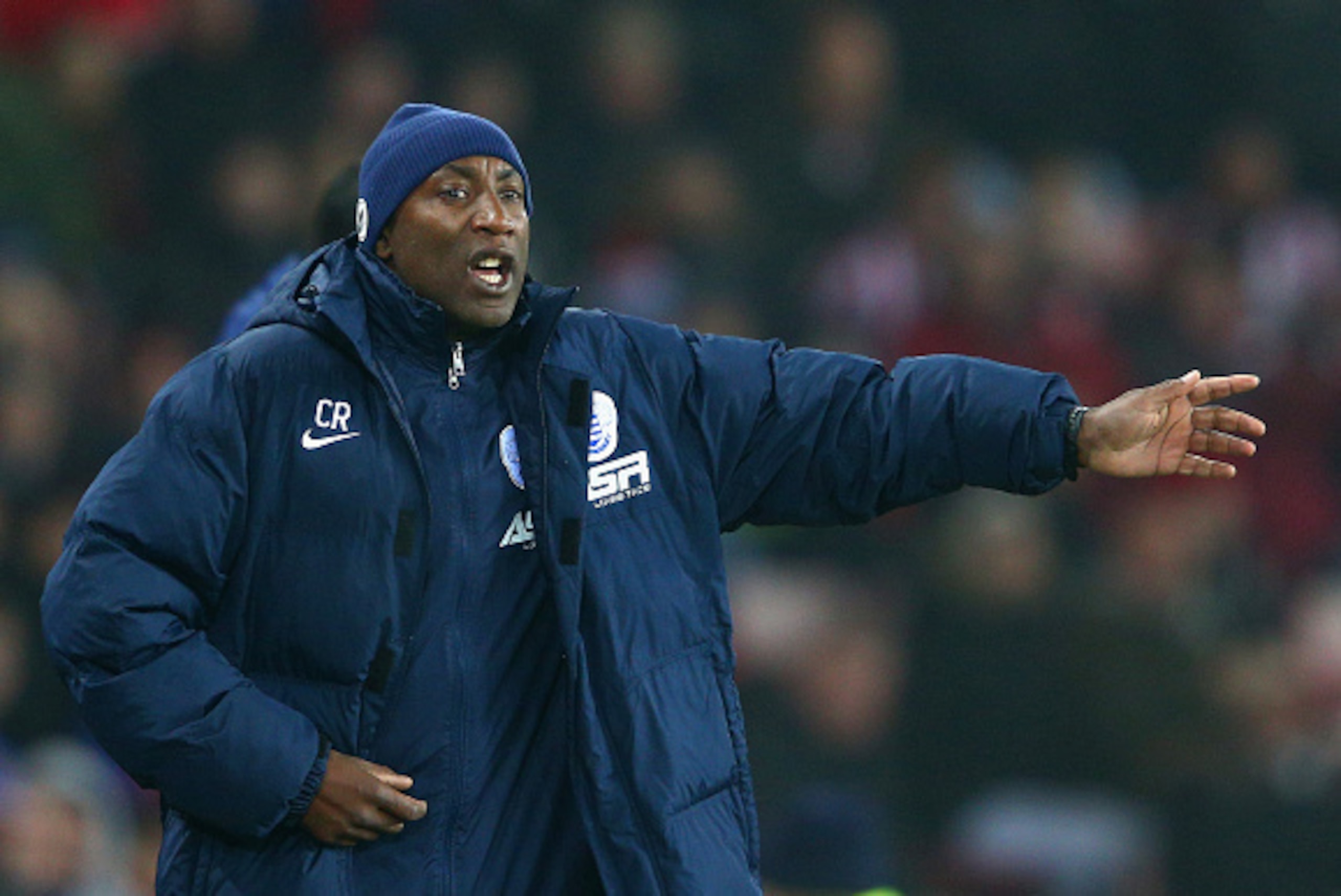 SUNDERLAND, ENGLAND - FEBRUARY 10:  Caretaker manager Chris Ramsey of QPR gives direction during the Barclays Premier League match between Sunderland and Queens Park Rangers at Stadium of Light on February 10, 2015 in Sunderland, England.  (Photo by Clive