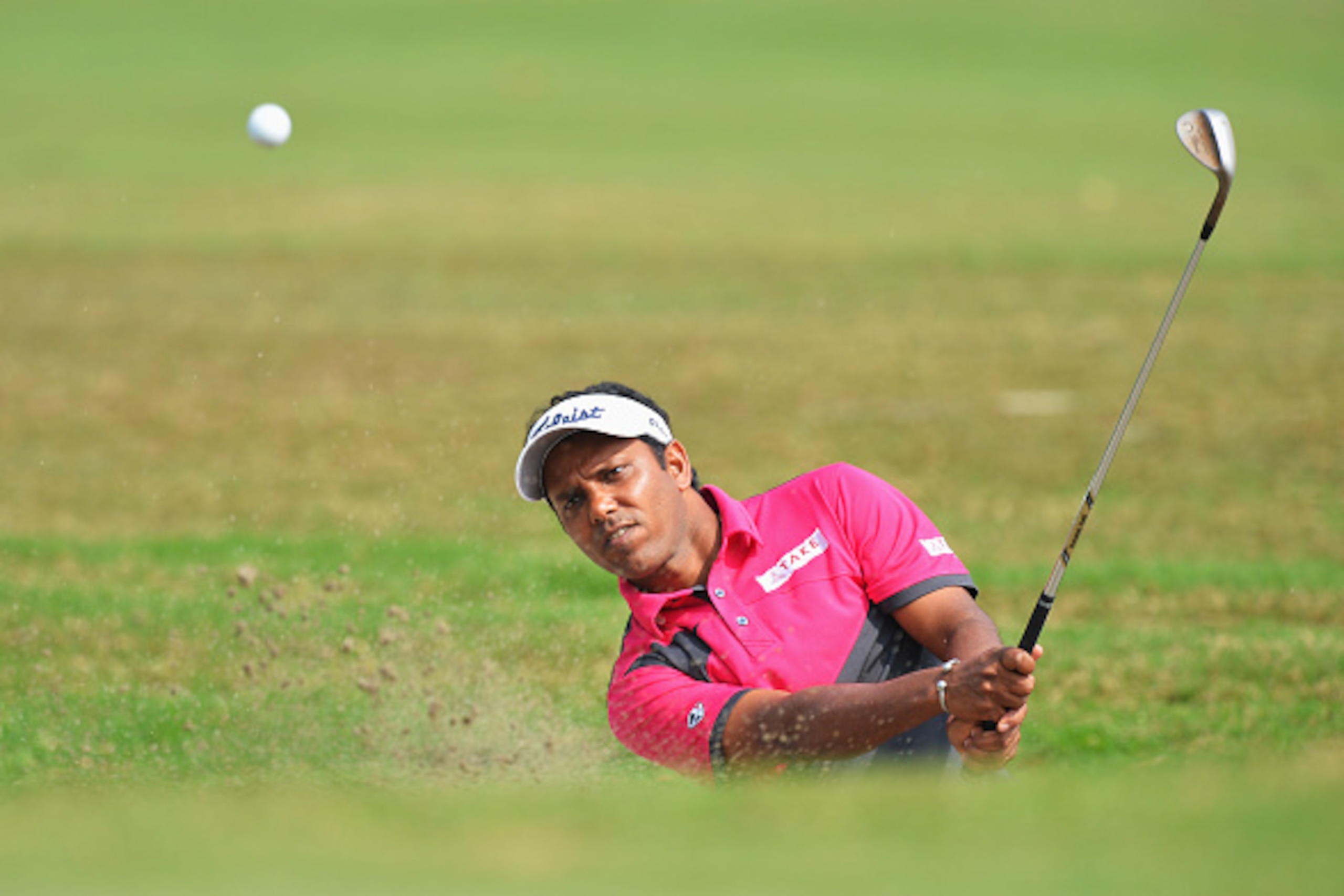 NEW DELHI, INDIA - FEBRUARY 21:  S.S.P Chawrasia of India plays a shot during the third round of the Hero India Open Golf at Delhi Golf Club on February 21, 2015 in New Delhi, India.  (Photo by Stuart Franklin/Getty Images)