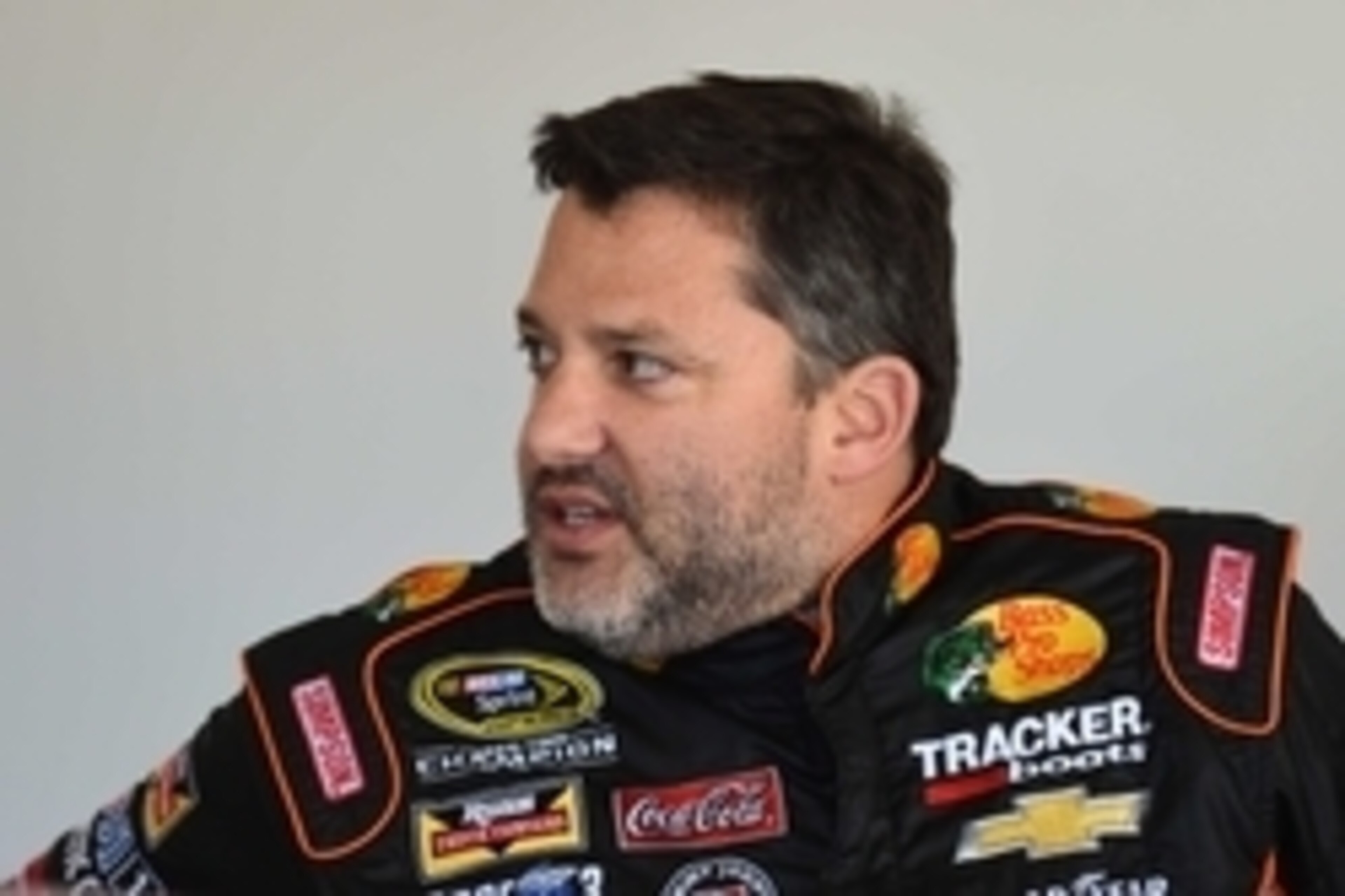 Feb 18, 2015; Daytona Beach, FL, USA; NASCAR Sprint Cup Series driver Tony Stewart (14) during practice for the Daytona 500 at Daytona International Speedway. Mandatory Credit: Mike DiNovo-USA TODAY Sports
