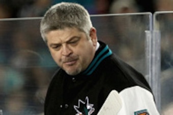 SANTA CLARA, CA - FEBRUARY 21:  Head coach Todd McLellan of the San Jose Sharks yells to his team during the first period of the 2015 Coors Light NHL Stadium Series game against the Los Angeles Kings at Levi's Stadium on February 21, 2015 in Santa Clara, 