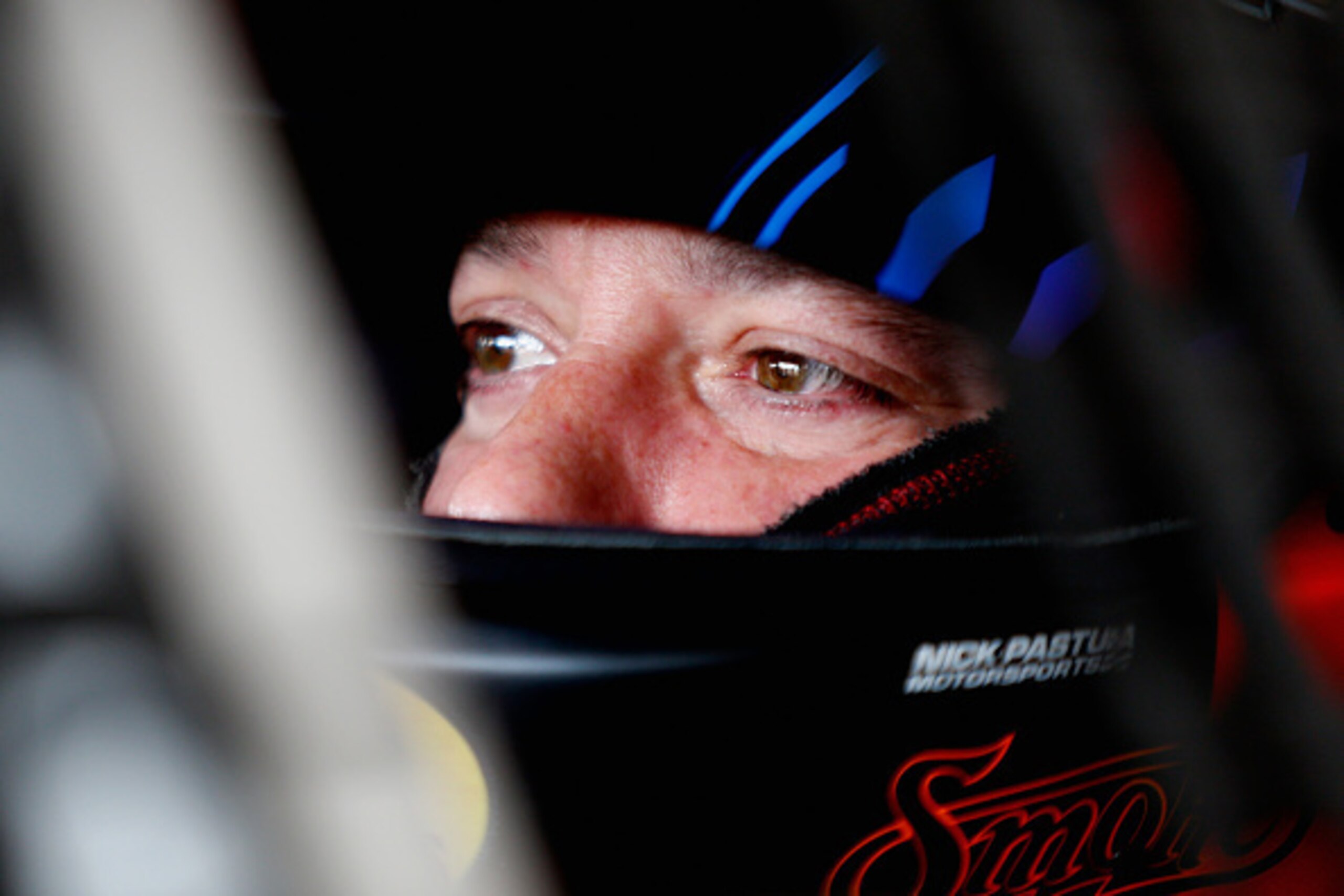 DAYTONA BEACH, FL - FEBRUARY 21:  Tony Stewart, driver of the #14 Bass Pro Shops/Mobil 1 Chevrolet, sits in his car in the garage area during practice for the NASCAR Sprint Cup Series 57th Annual Daytona 500 at Daytona International Speedway on February 2