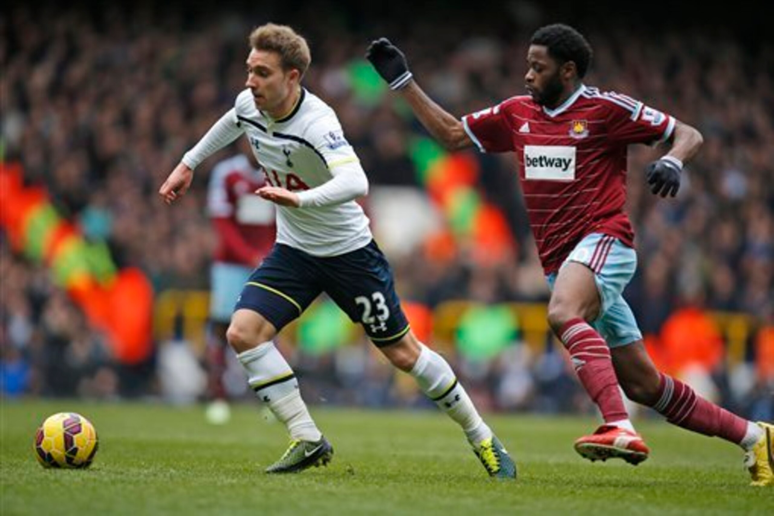 Christian Eriksen was rested on Sunday as his head coach Mauricio Pochettino tries to juggle his resources during a busy fortnight for Spurs.