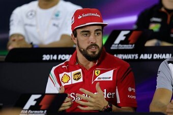 Fernando Alonso with Ferrari in 2014.