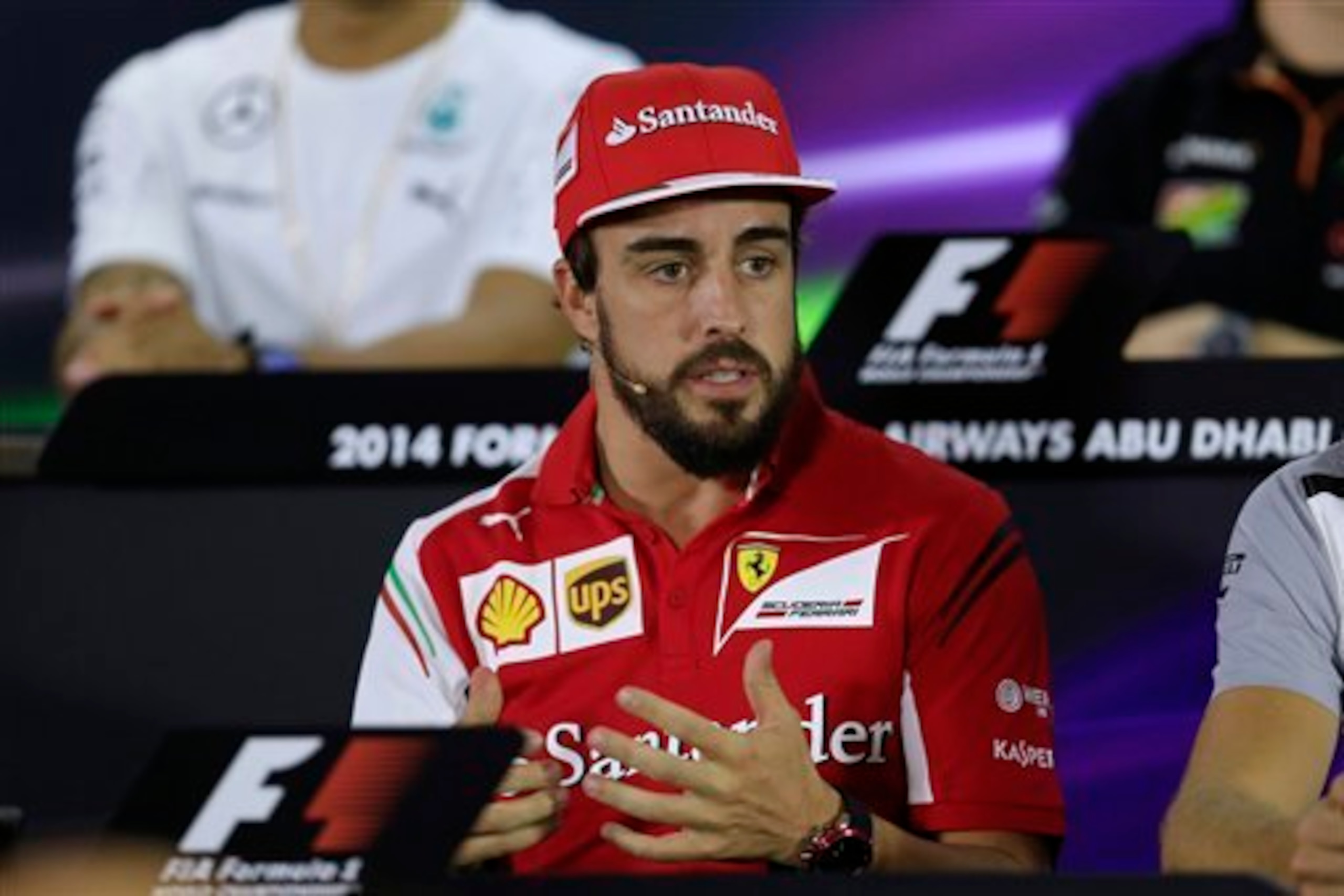 Fernando Alonso with Ferrari in 2014.