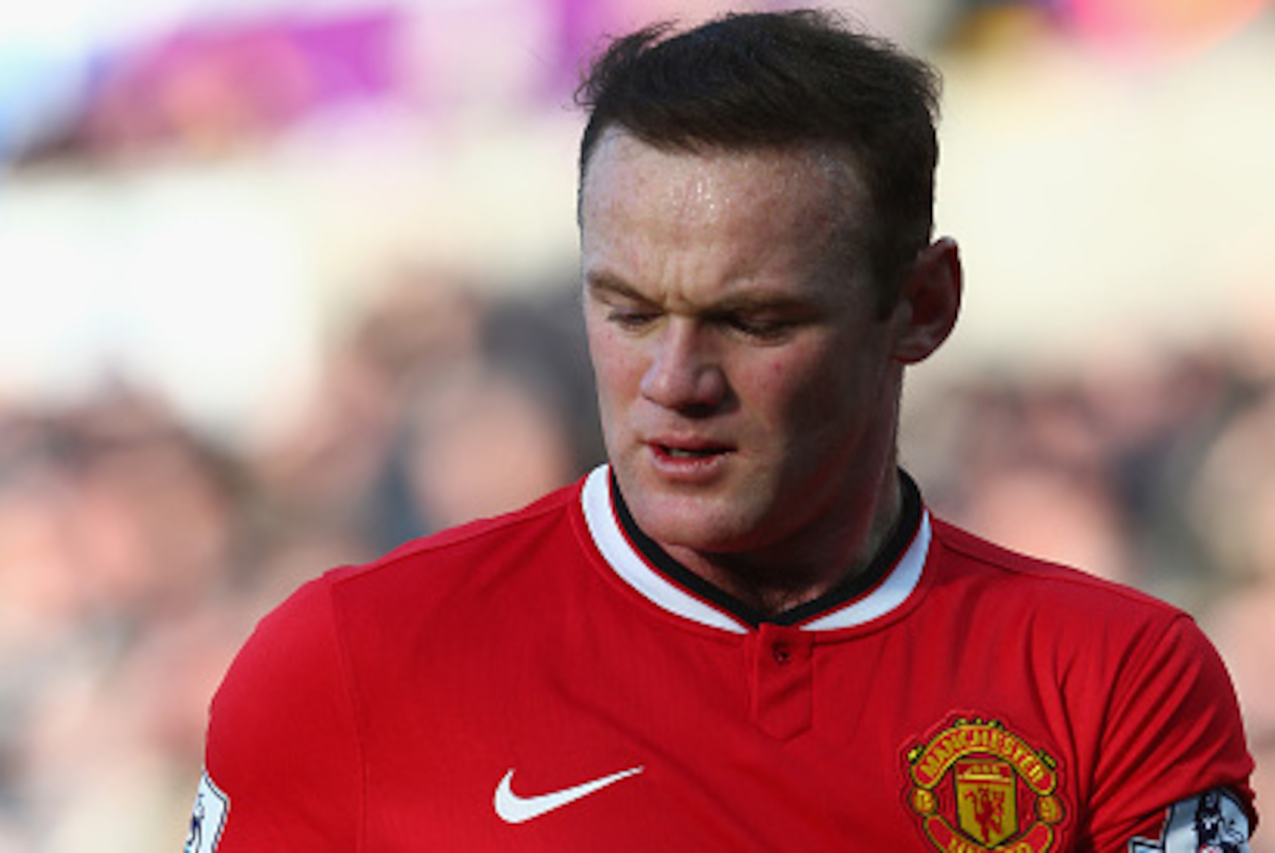 SWANSEA, WALES - FEBRUARY 21:  Wayne Rooney of Manchester United during the Barclays Premier League match between Swansea City and Manchester United at Liberty Stadium on February 21, 2015 in Swansea, Wales.  (Photo by Michael Steele/Getty Images)