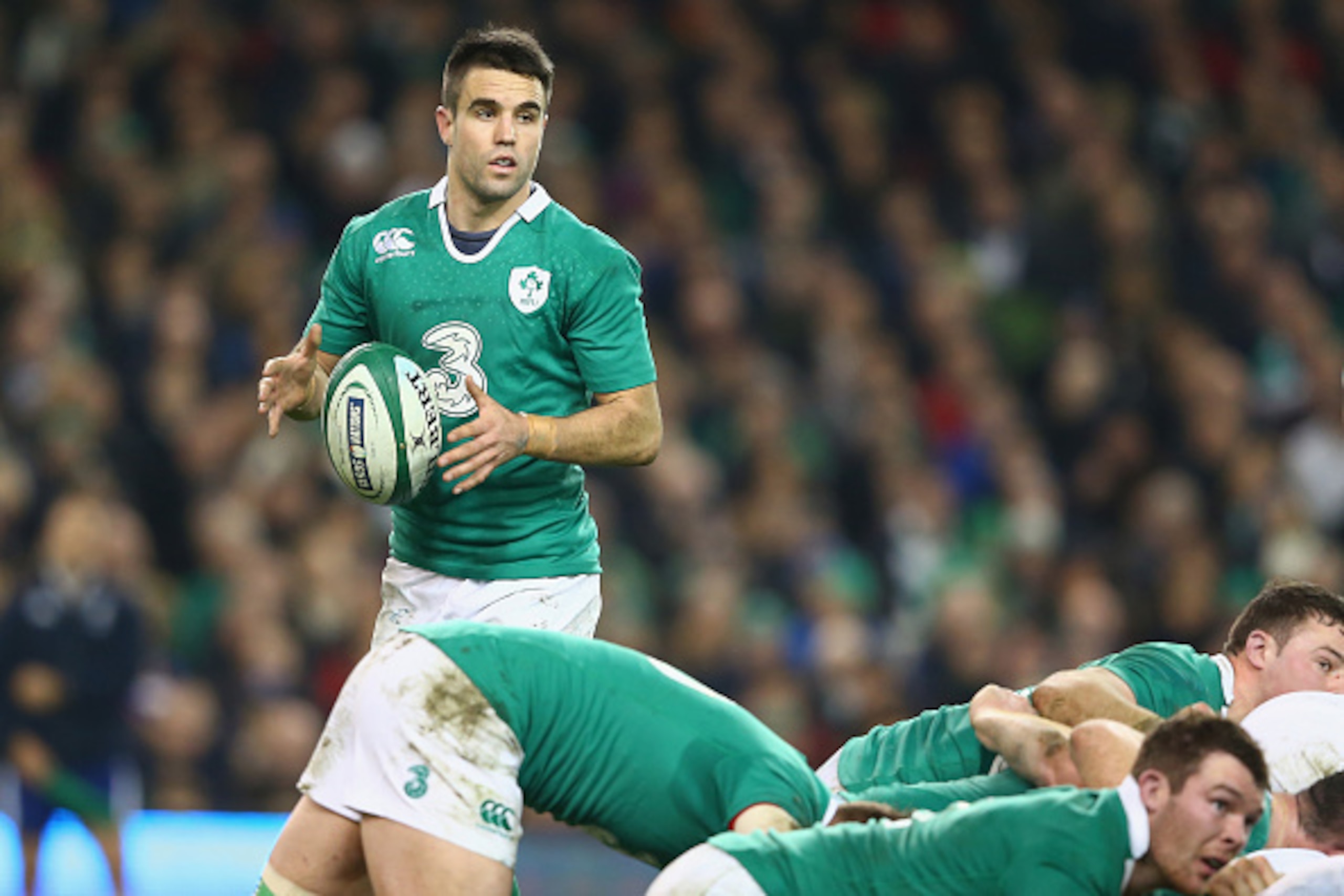 DUBLIN, IRELAND - FEBRUARY 14:  Scrum half Conor Murray of Ireland during the RBS Six Nations match between Ireland and France at the Aviva Stadium on February 14, 2015 in Dublin, Ireland.  (Photo by Michael Steele/Getty Images)