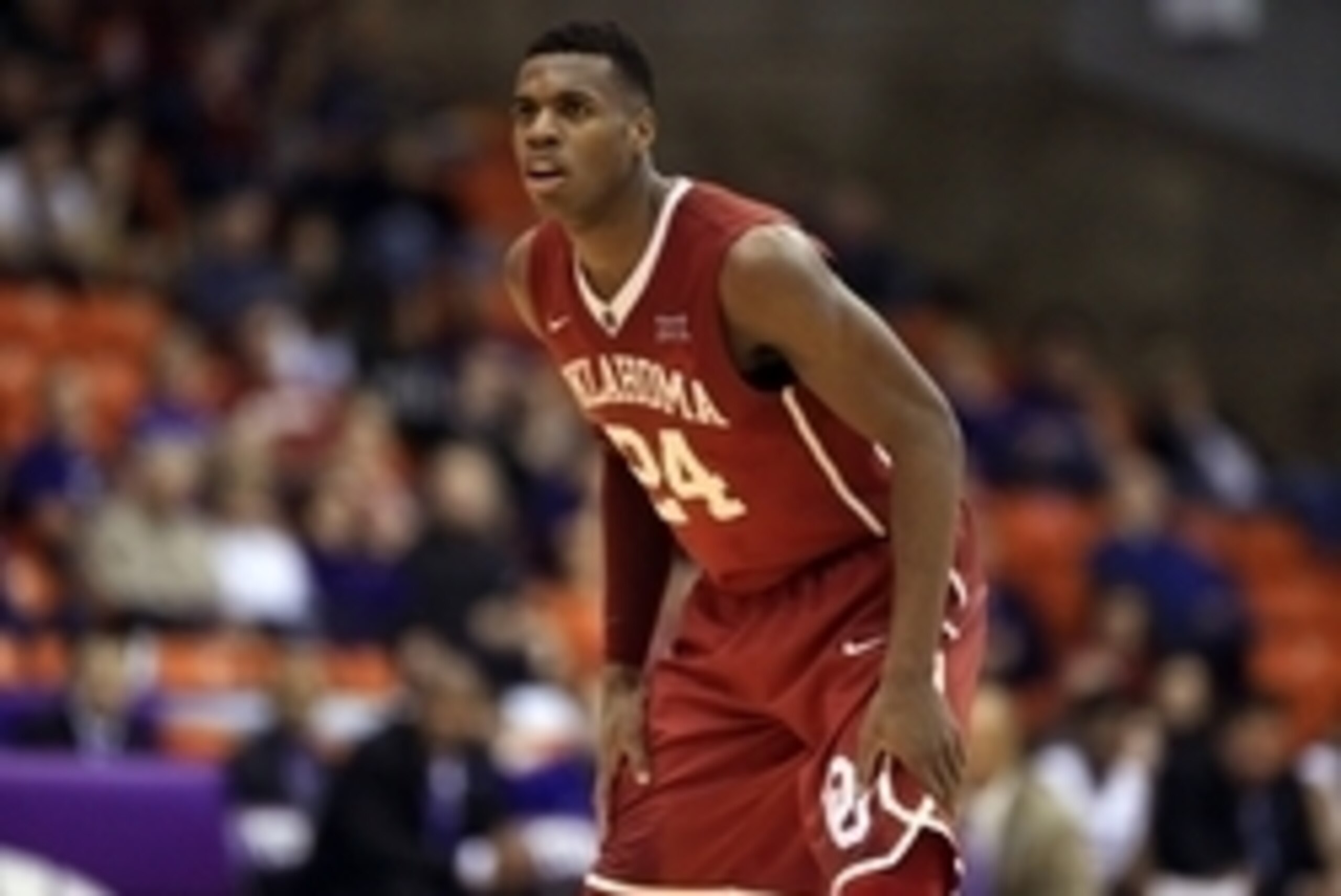 Feb 7, 2015; Fort Worth, TX, USA; Oklahoma Sooners guard Buddy Hield (24) reacts during the game against the TCU Horned Frogs at Wilkerson-Greines Athletic Center. Oklahoma won 68-56. Mandatory Credit: Kevin Jairaj-USA TODAY Sports Feb 7, 2015; Fort Worth, TX, USA; Oklahoma Sooners guard Buddy Hield (24) reacts during the game against the TCU Horned Frogs at Wilkerson-Greines Athletic Center. Oklahoma won 68-56. Mandatory Credit: Kevin Jairaj-USA TODAY Sports