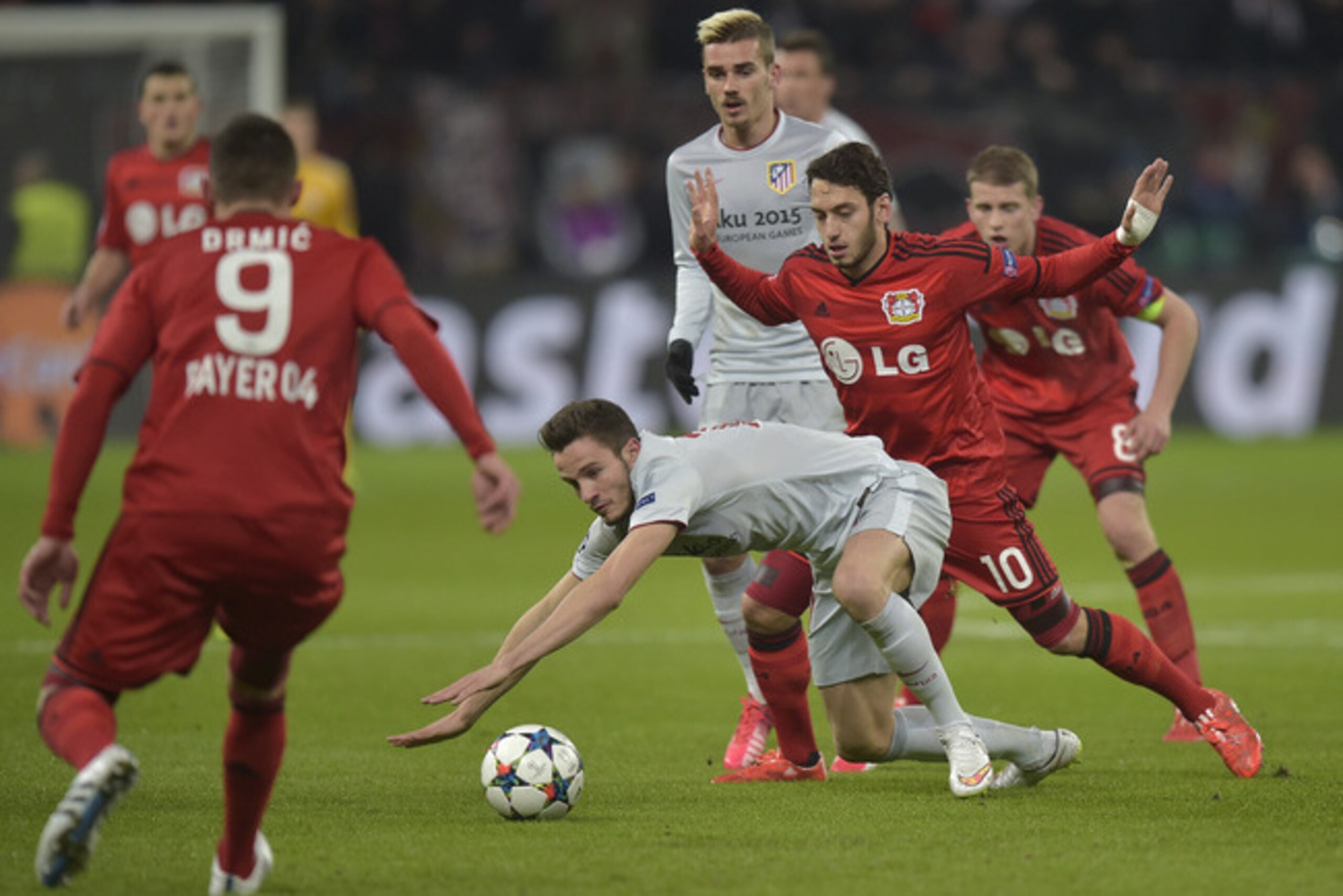 Bayer Leverkusen's pressure never gave Atletico Madrid a chance to settle. Bayer Leverkusen's pressure never gave Atletico Madrid a chance to settle.