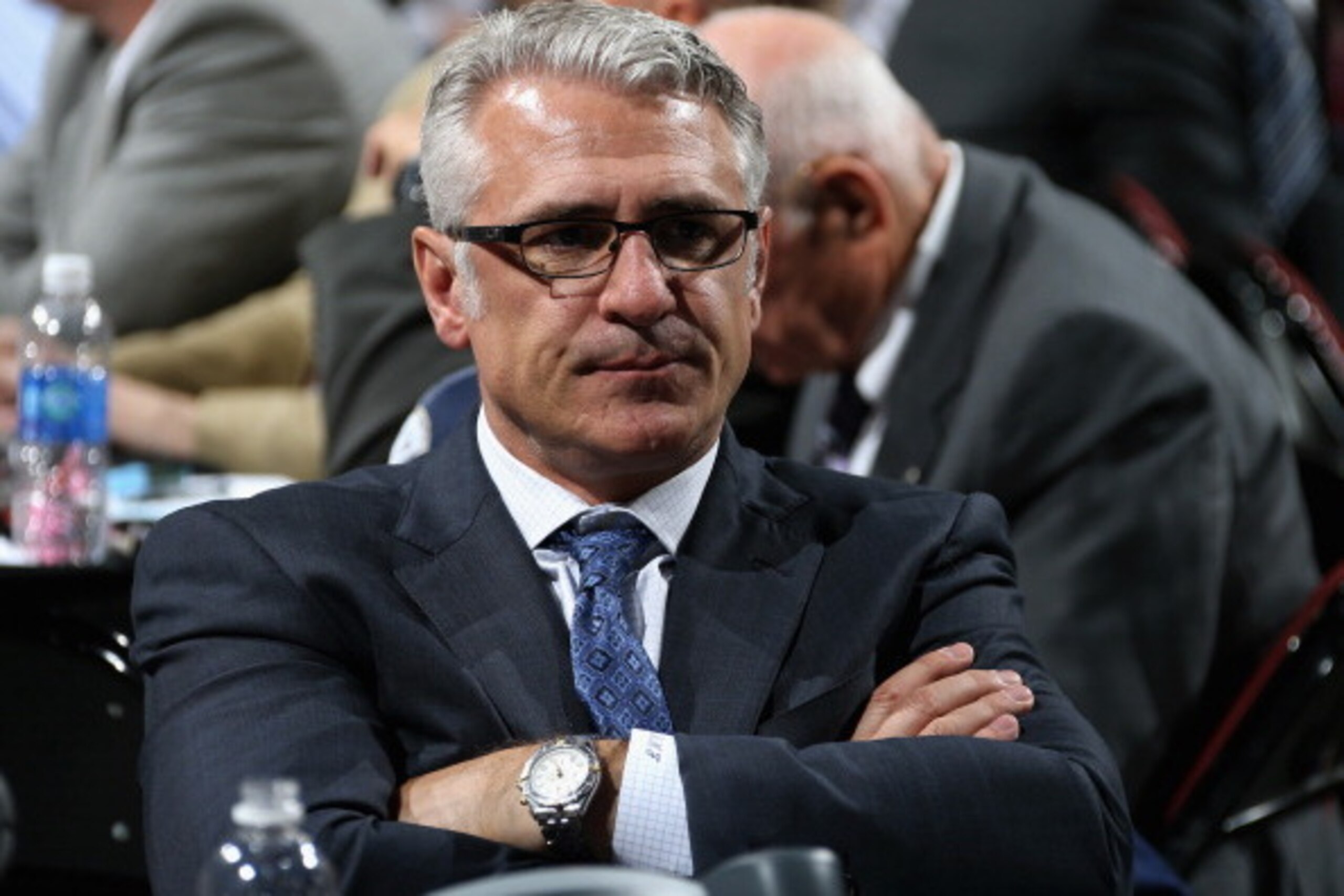 NEWARK, NJ - JUNE 30:  Vice President of Hockey Operations Ron Francis of the Carolina Hurricanes attends the 2013 NHL Draft at Prudential Center on June 30, 2013 in Newark, New Jersey.  (Photo by Dave Sandford/NHLI via Getty Images)