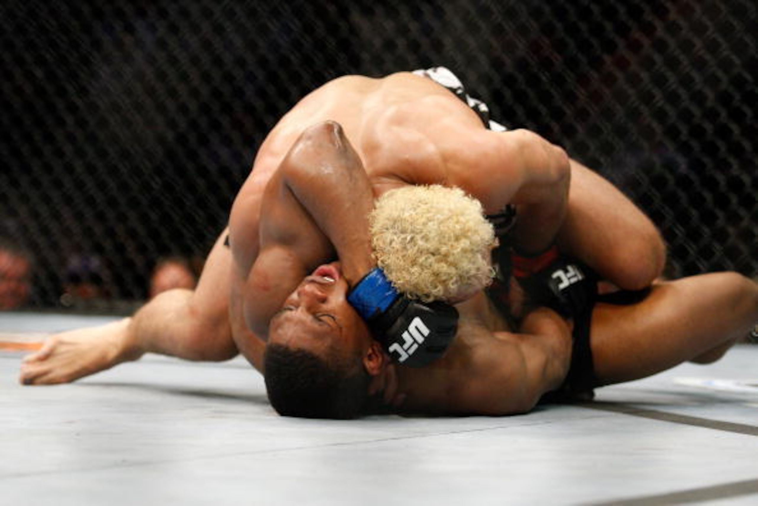 MONTREAL- MAY 8:  Josh Koscheck (top) stands on Paul Daley in their welter weight bout at UFC 113 at Bell Centre on May 8, 2010 in Montreal, Quebec, Canada.  (Photo by Richard Wolowicz/Getty Images)