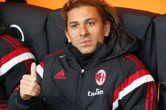 MILAN, ITALY - JANUARY 06:  Alessio Cerci of Milan looks on from the bench during the Serie A match between AC Milan and US Sassuolo Calcio at Stadio Giuseppe Meazza on January 6, 2015 in Milan, Italy.  (Photo by Maurizio Lagana/Getty Images)