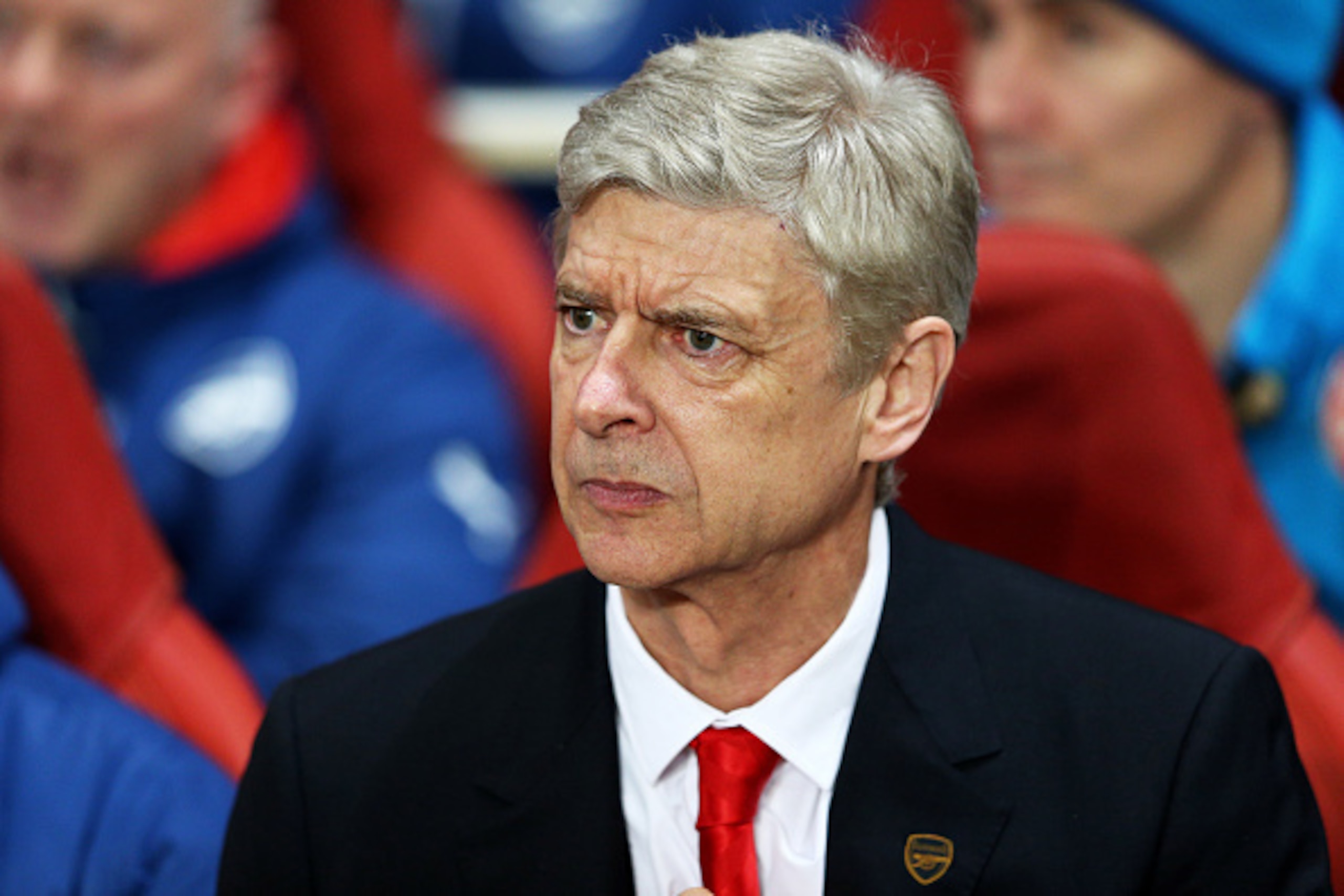 LONDON, ENGLAND - FEBRUARY 25:  Arsene Wenger the manager of Arsenal looks on during the UEFA Champions League round of 16, first leg match between Arsenal and Monaco at The Emirates Stadium on February 25, 2015 in London, United Kingdom.  (Photo by Clive