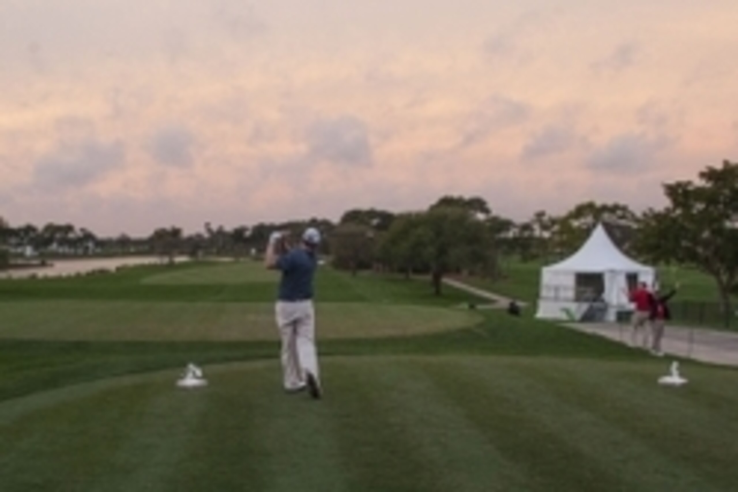 Feb 26, 2015; Palm Beach Gardens, FL, USA; Chad Campbell tees off on the first hole during the first round of the Honda Classic at PGA National GC Champion Course. Mandatory Credit: Peter Casey-USA TODAY Sports