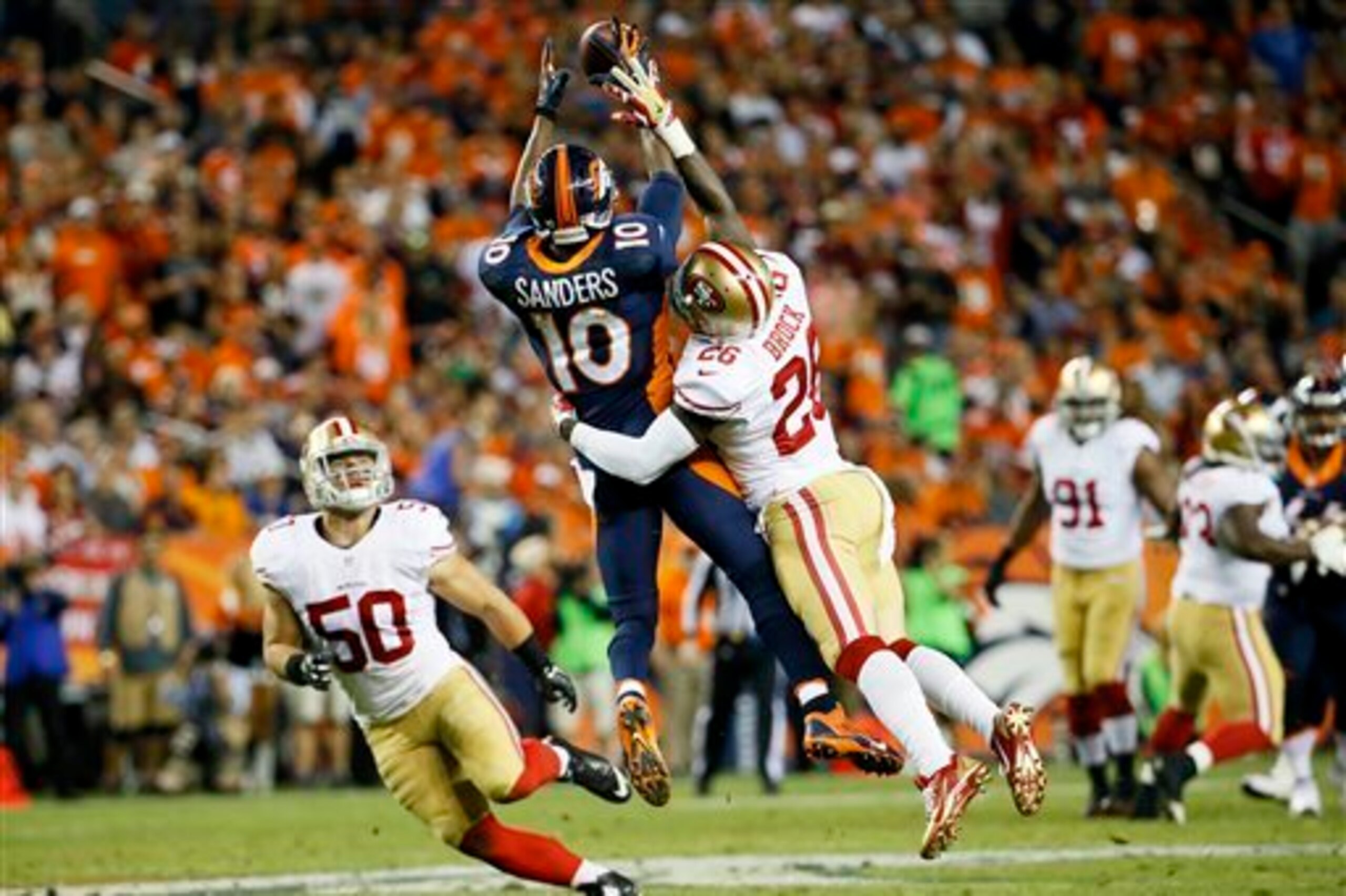 Despite his failures against the Denver Broncos last season, Tramaine Brock (No. 26) will rebound as the 49ers' No. 1 corner in 2015.